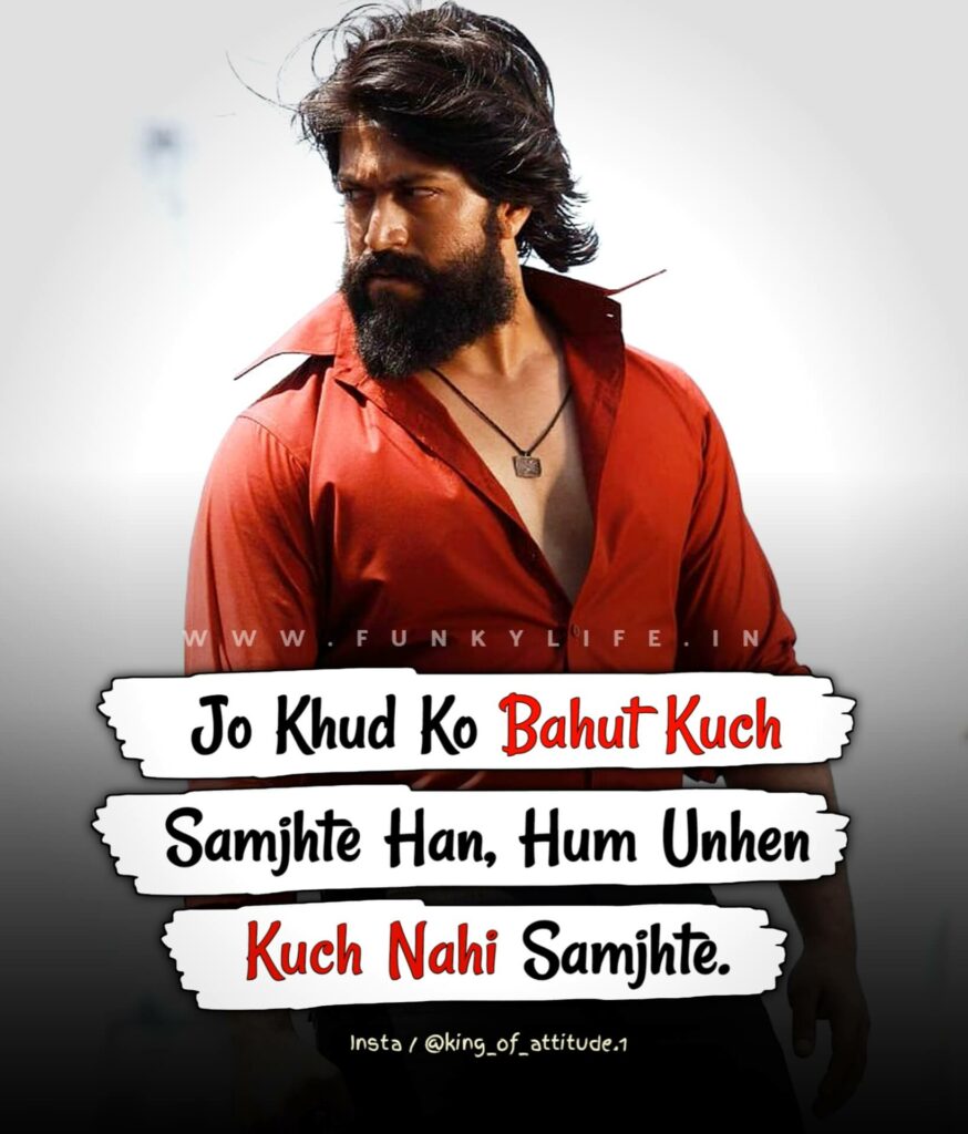 Hindi Attitude Status