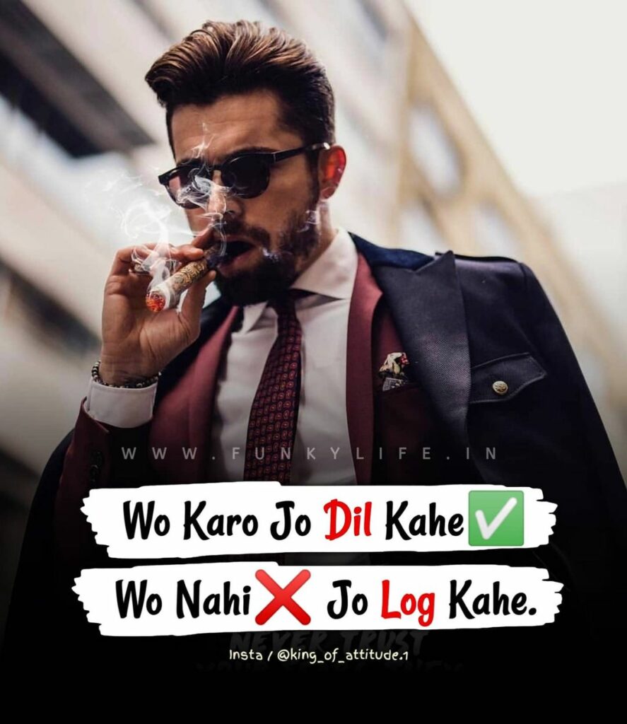 Hindi Attitude Status