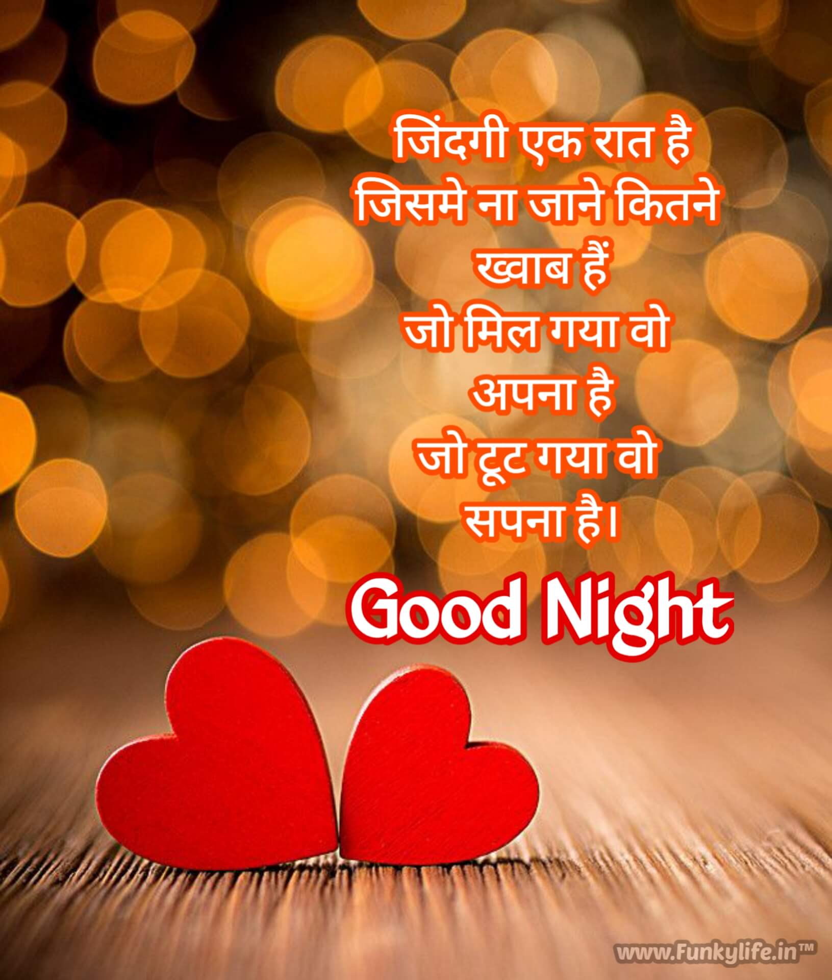 Good Night Shayari In Hindi Funkylife #2