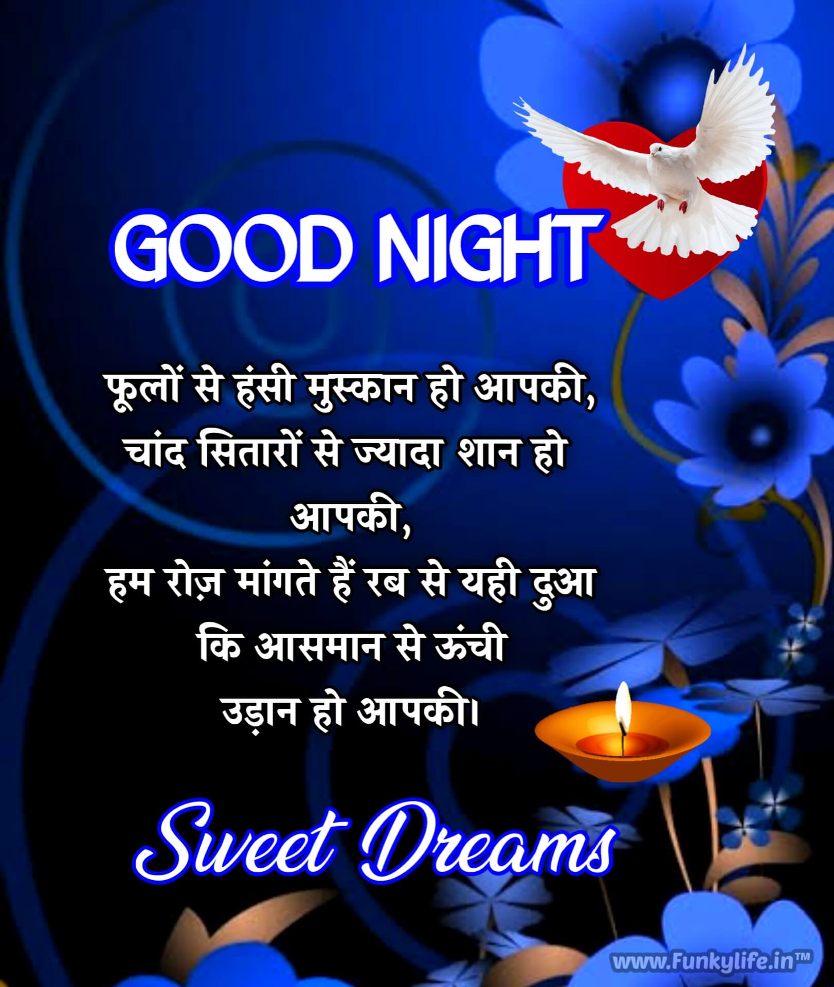 Good Night Shayari In Hindi Funkylife #3