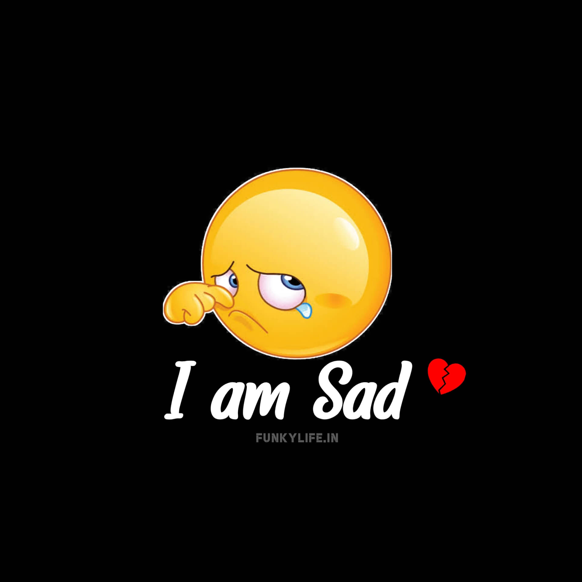 I Am Sad DP For WhatsApp