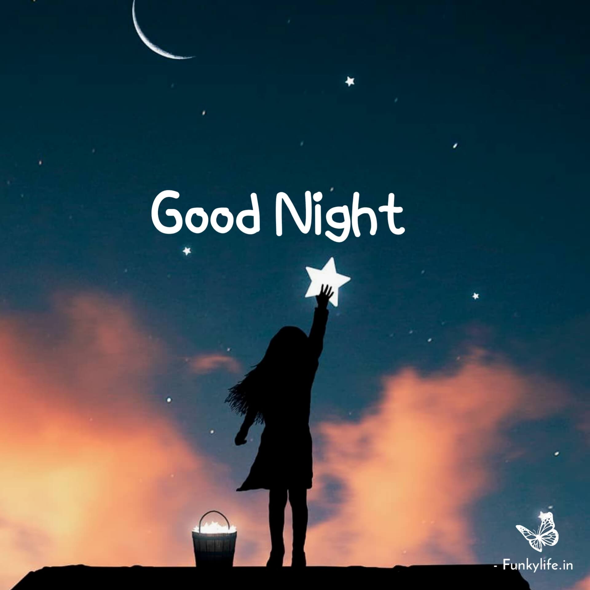 Good Night Star girl images