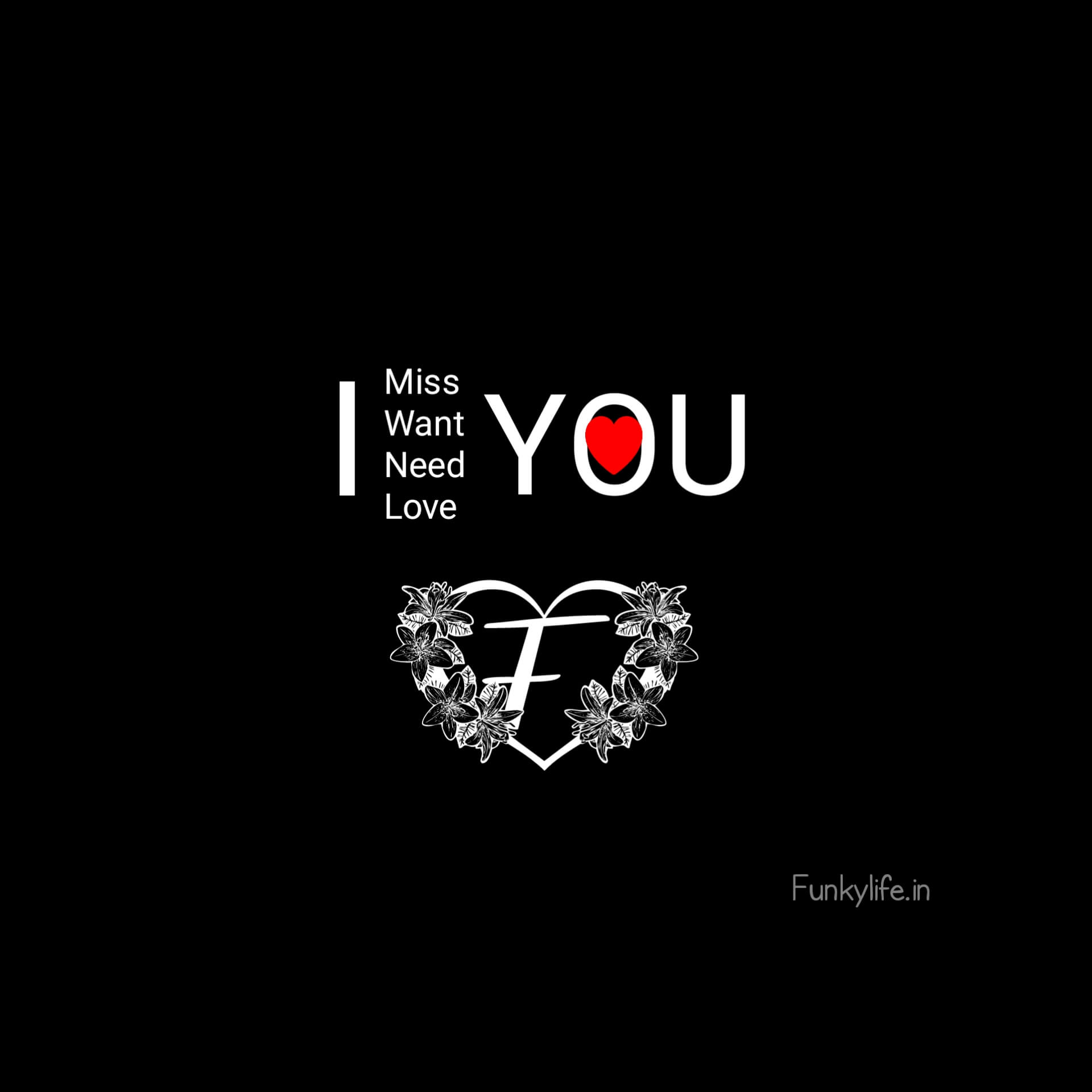 F Letter Love WhatsApp DP