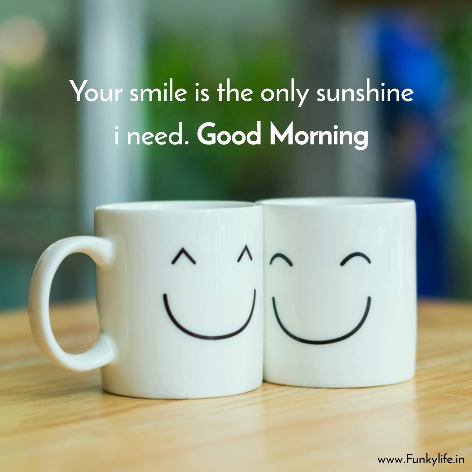 Smiling Cups Good Morning SMS