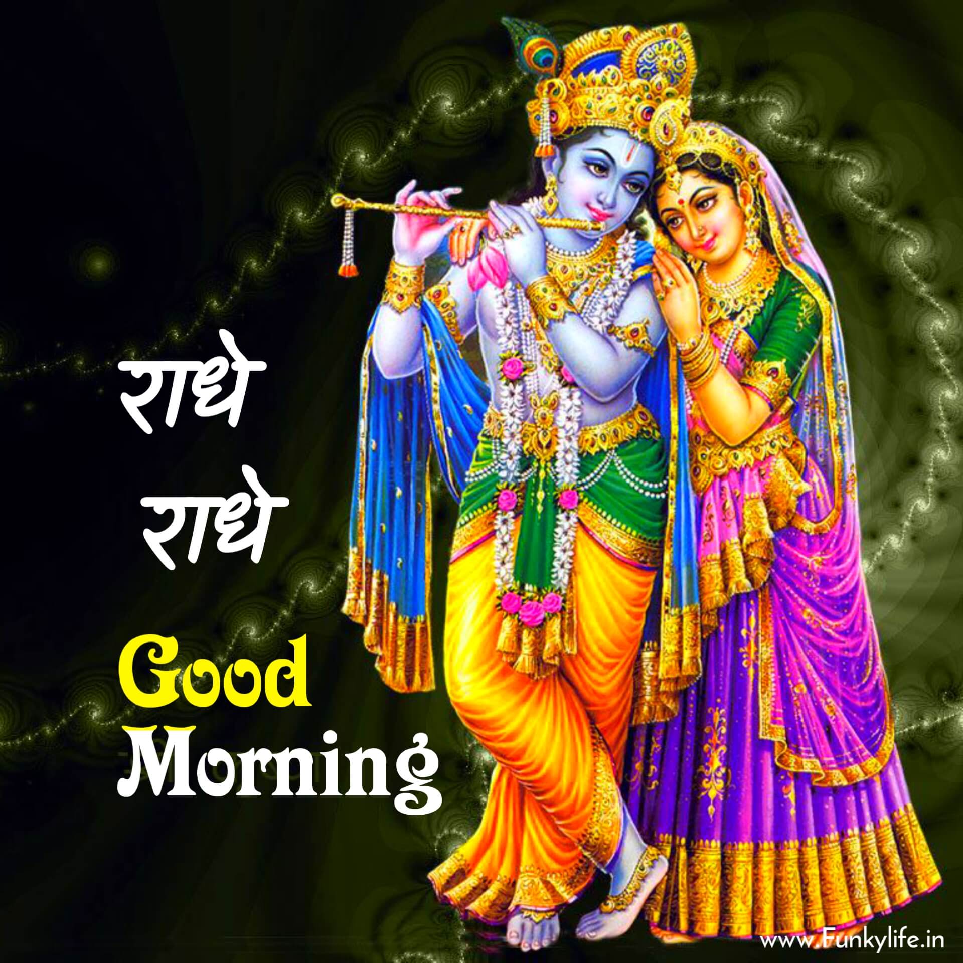 Radhe Radhe Good Morning Image