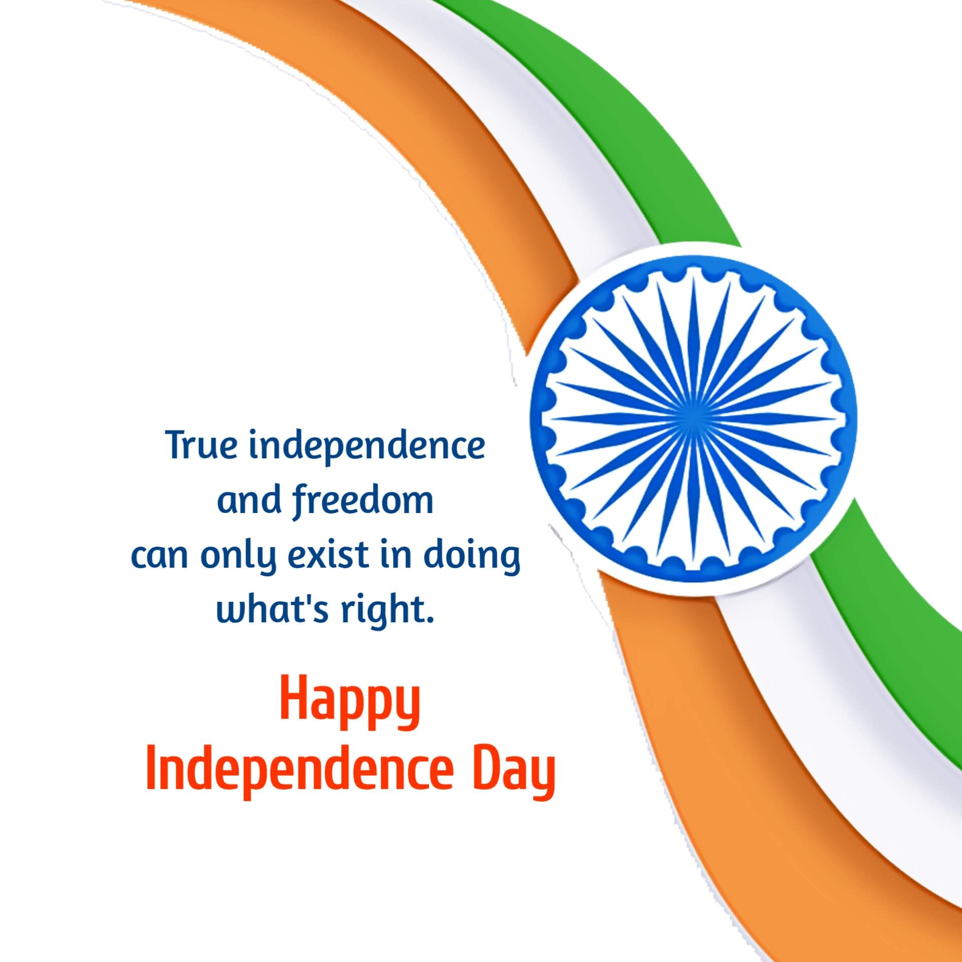 India Independence Day Image with Quotes