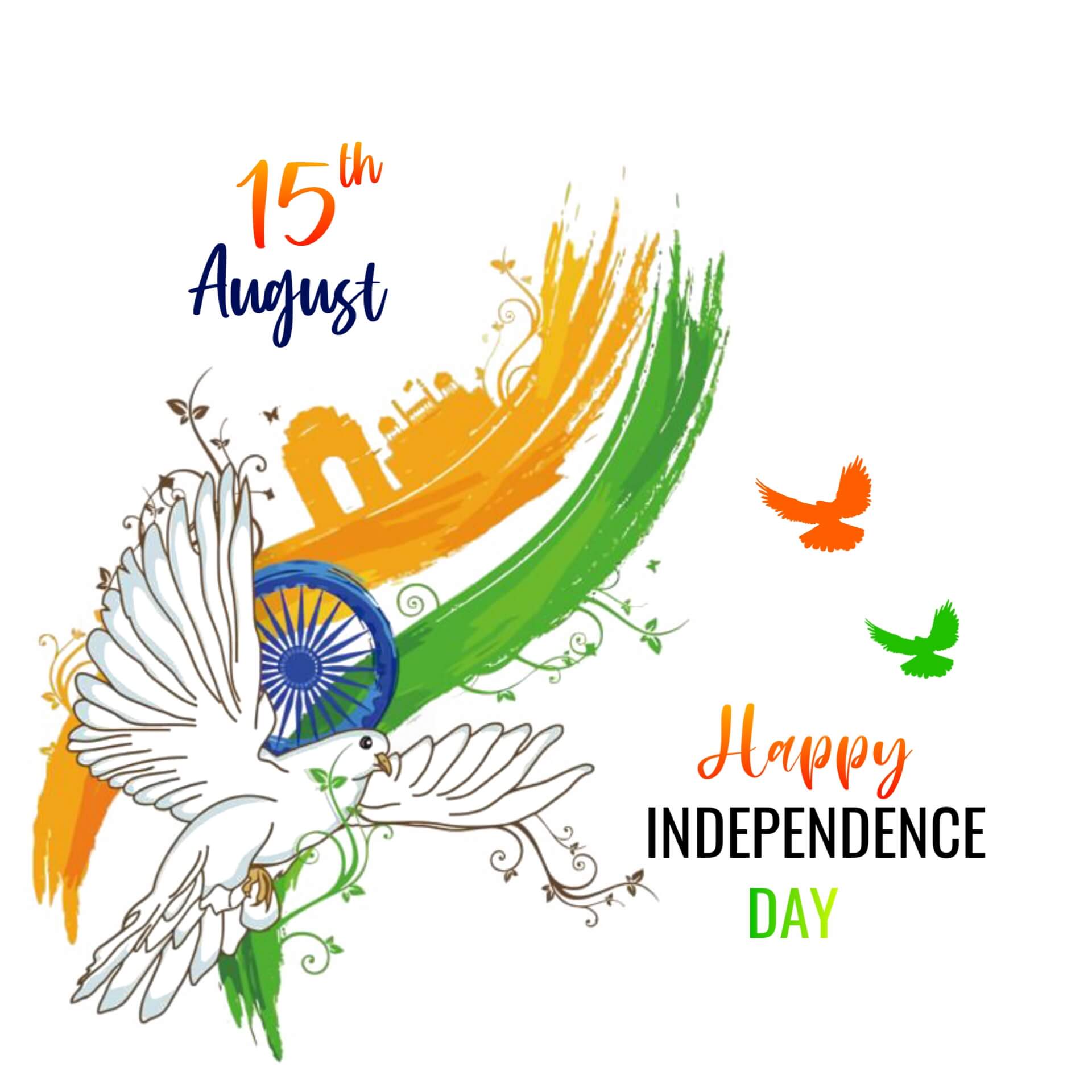 Beautiful Happy Independence Day Pic for WhatsApp