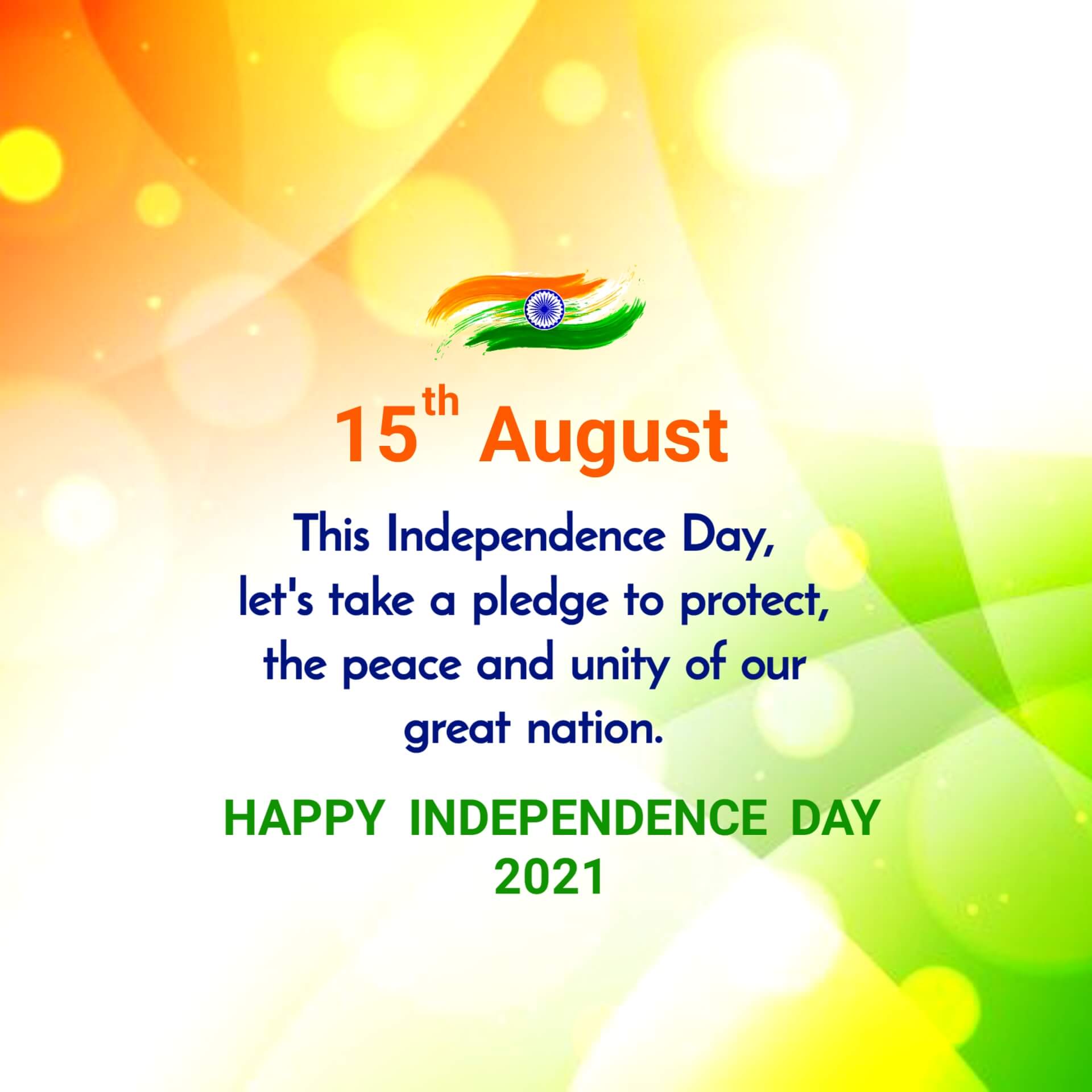 India Independence Day Image with Message