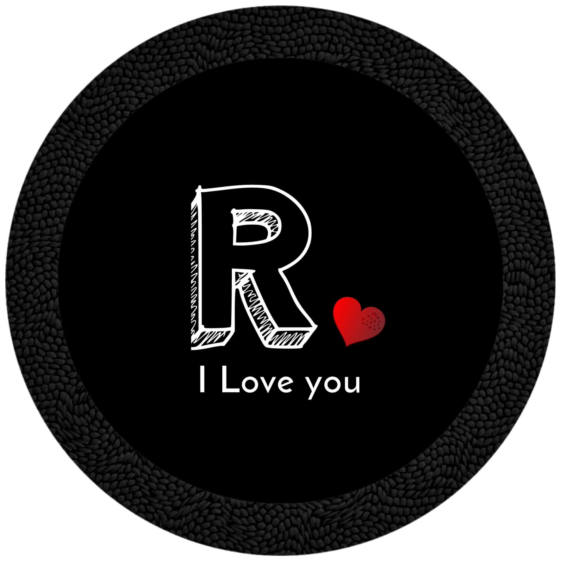 R Letter Love WhatsApp DP