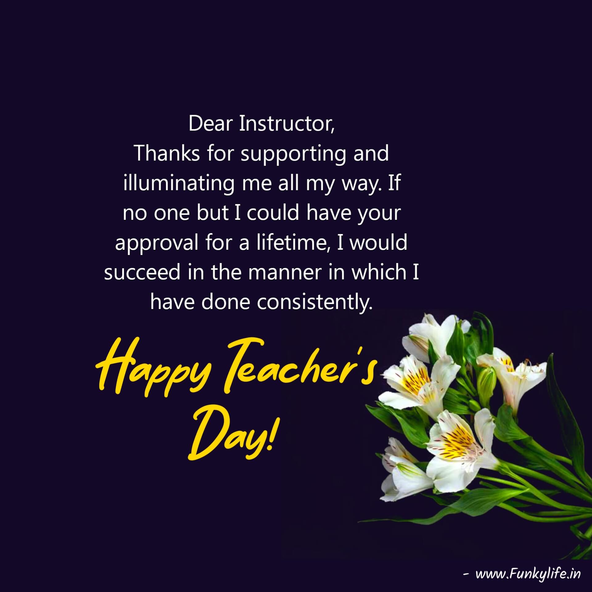 Teachers Day Wishes Quotes in English