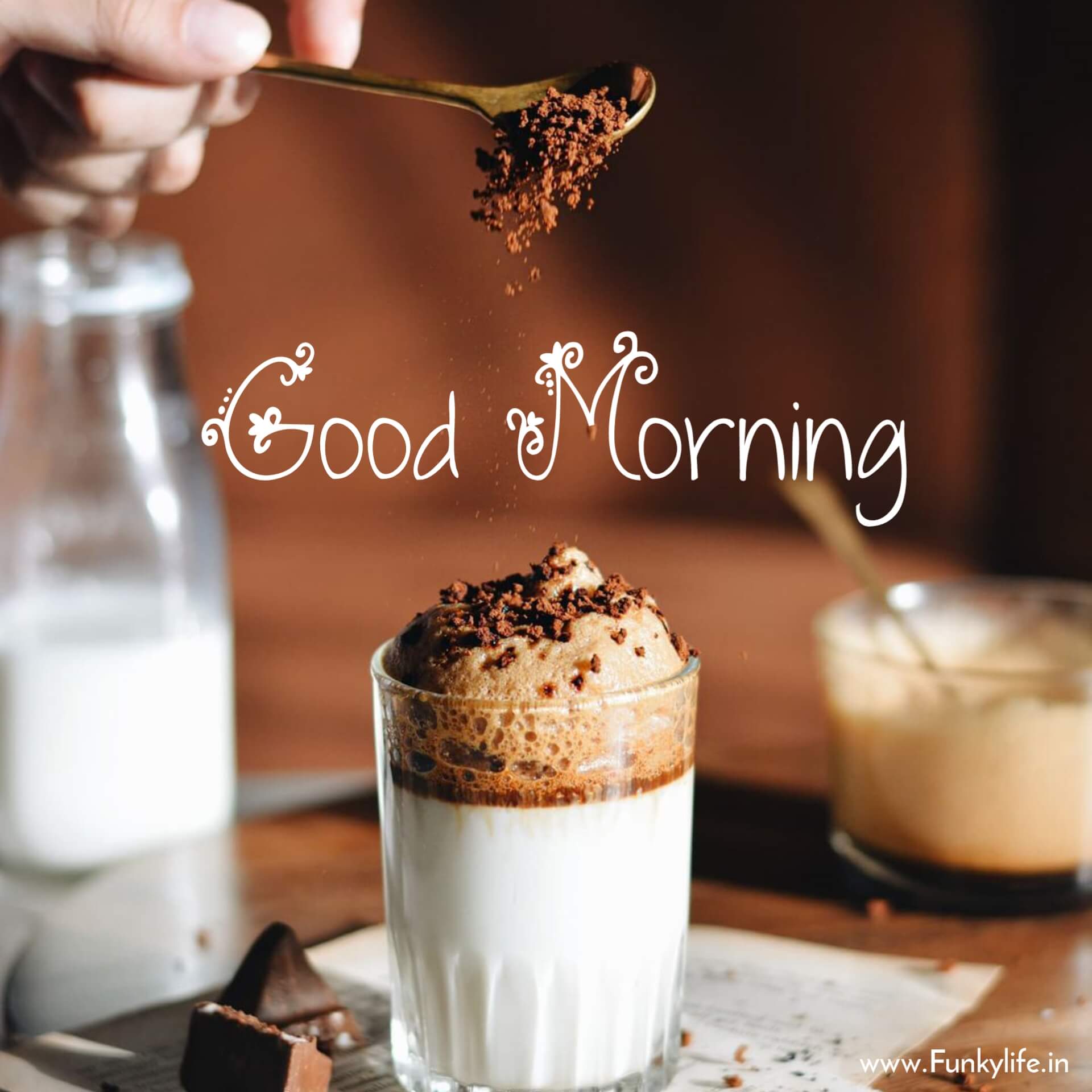 Milk Coffee good morning