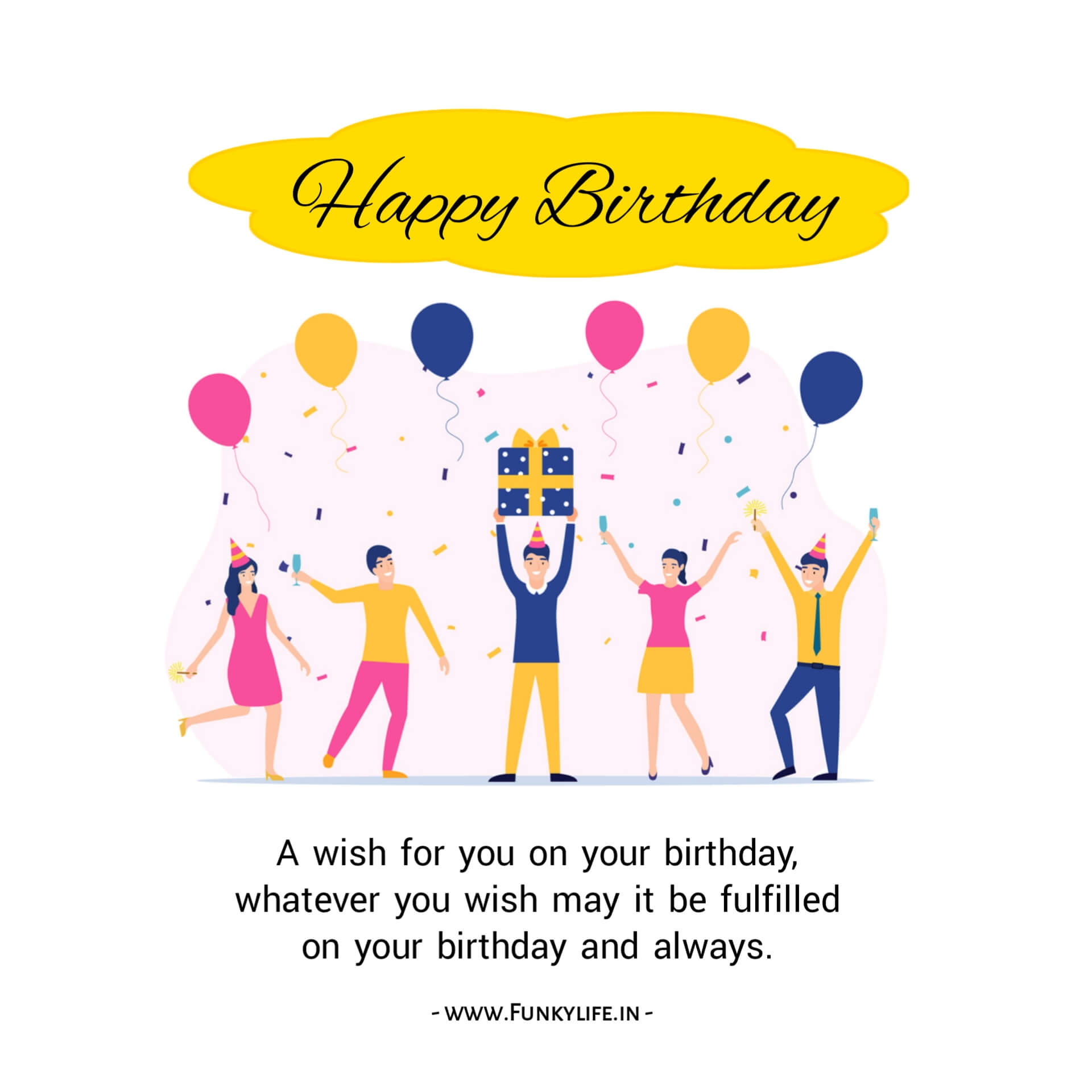 Feminist threesome birthday wish