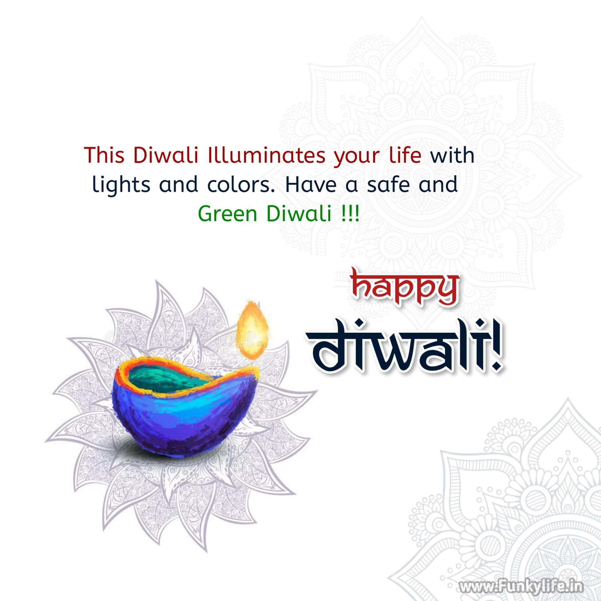 Safe Happy Diwali Wishes Greeting