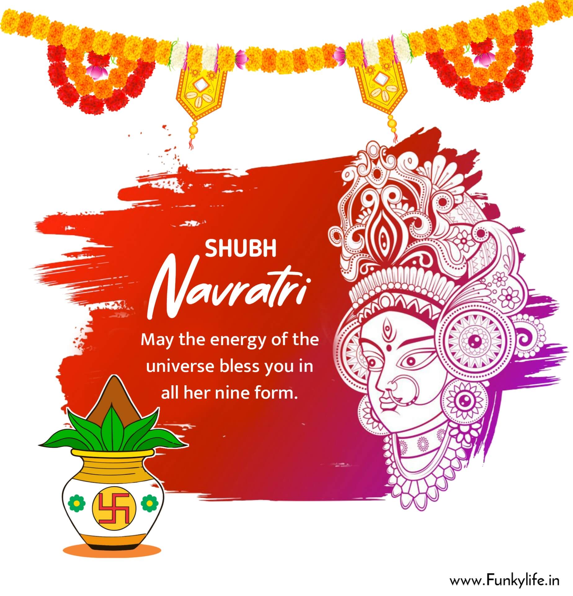 Happy Navratri Images Wishes, Photos and Pictures - Funky Life