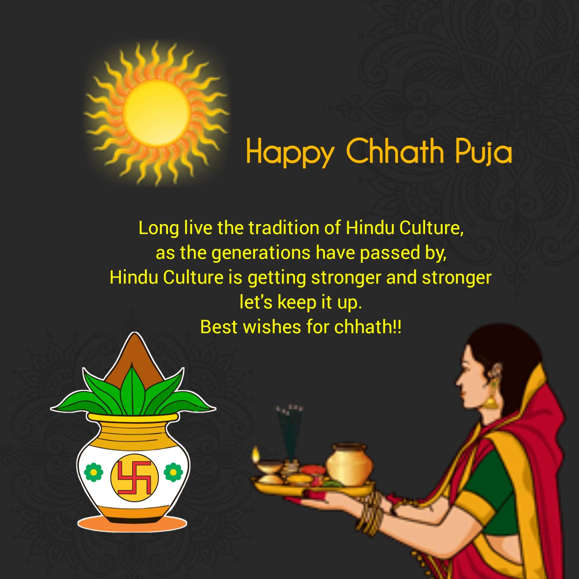 Happy Chhath Puja Wishes Image in English