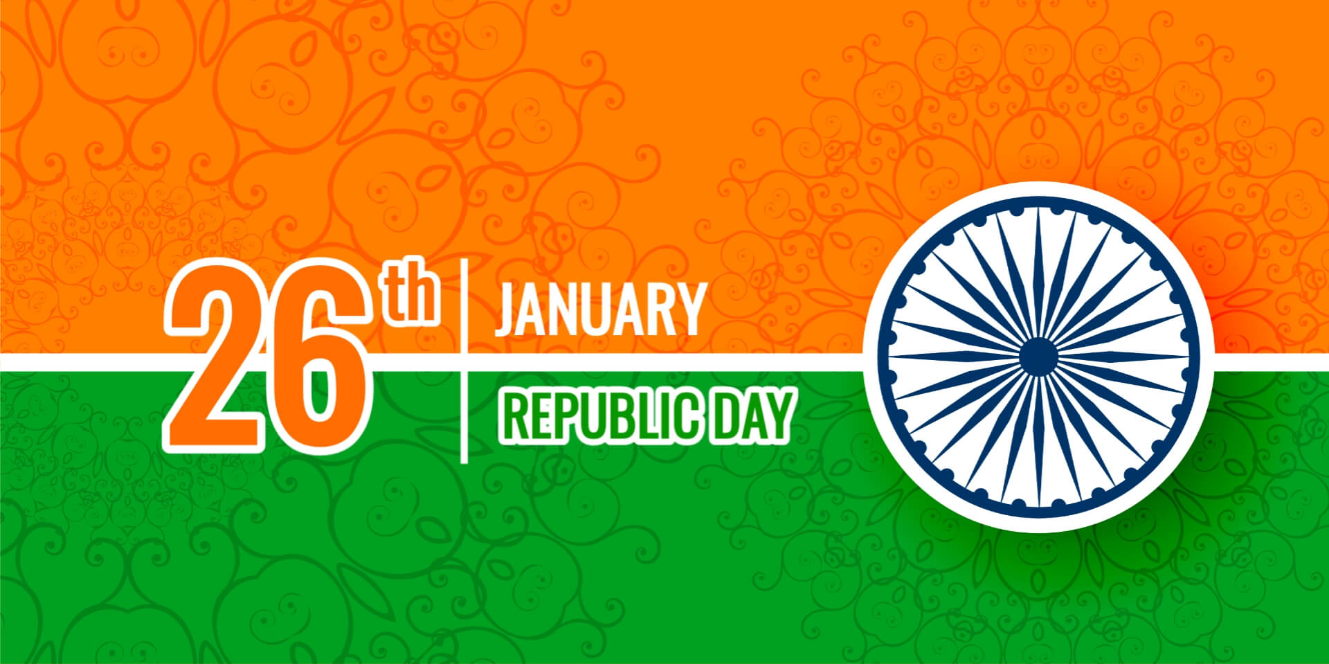 Happy republic day of india background Royalty Free Vector
