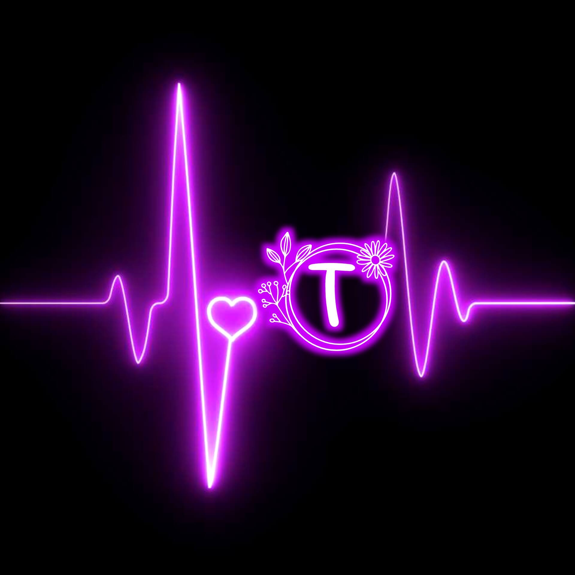 T Letter Heart Beat DP