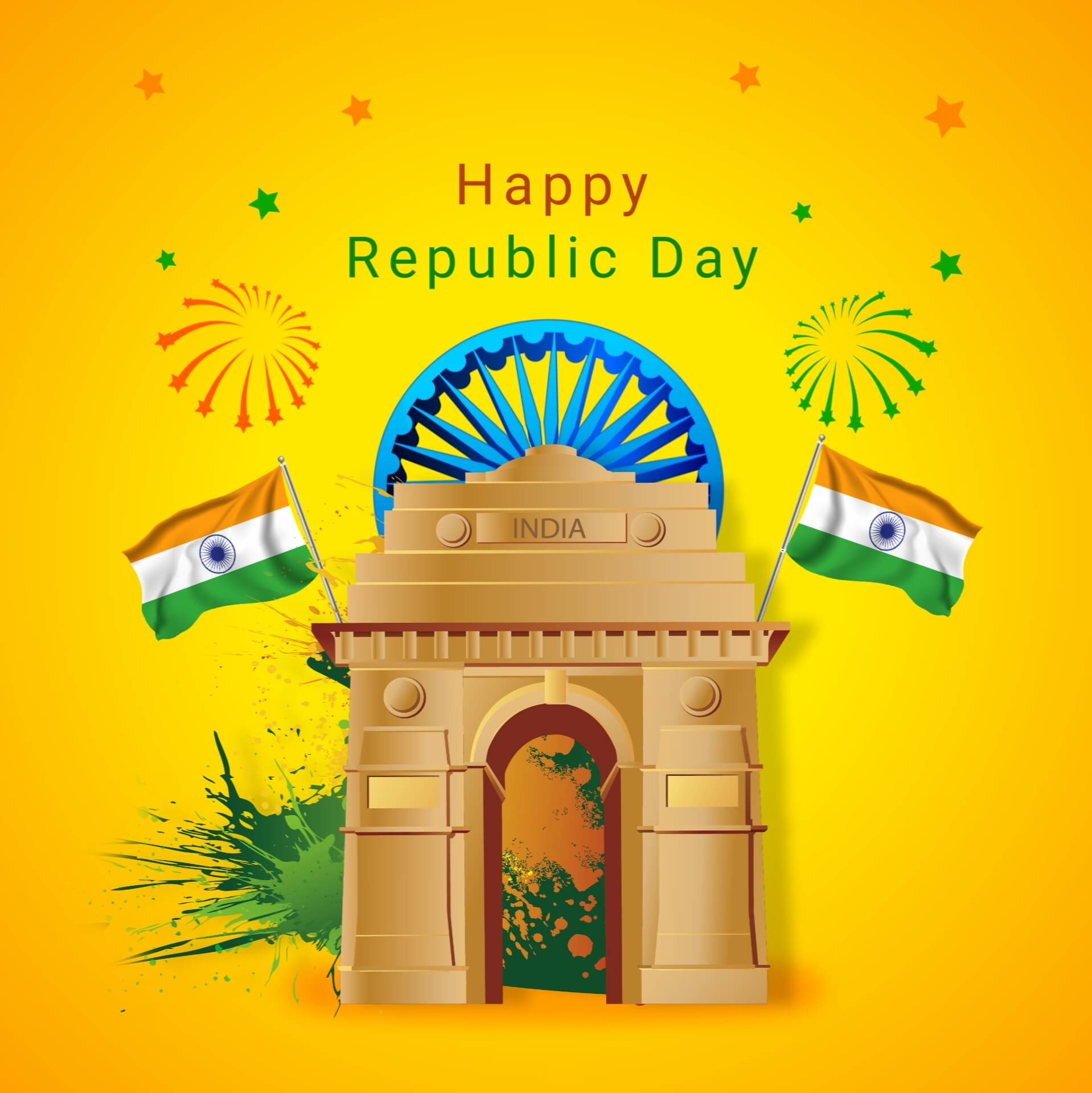 India Republic Day 2020 Images  HD Wallpapers For Free Download Online  Wish Happy 71st Republic Day With WhatsApp Stickers and GIF Messages    LatestLY