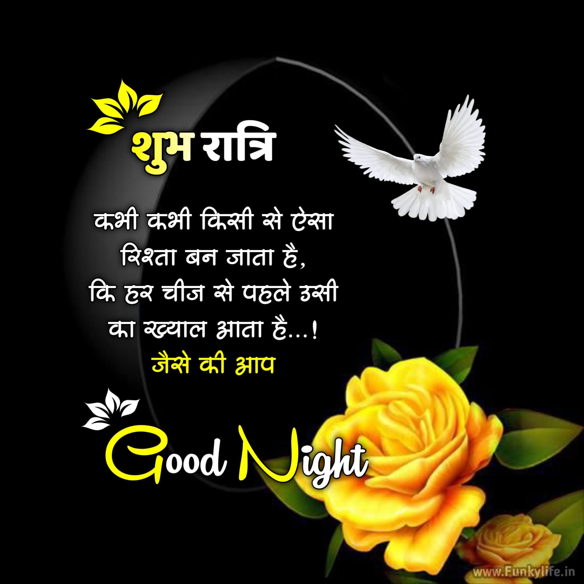 Hindi Good Night Image