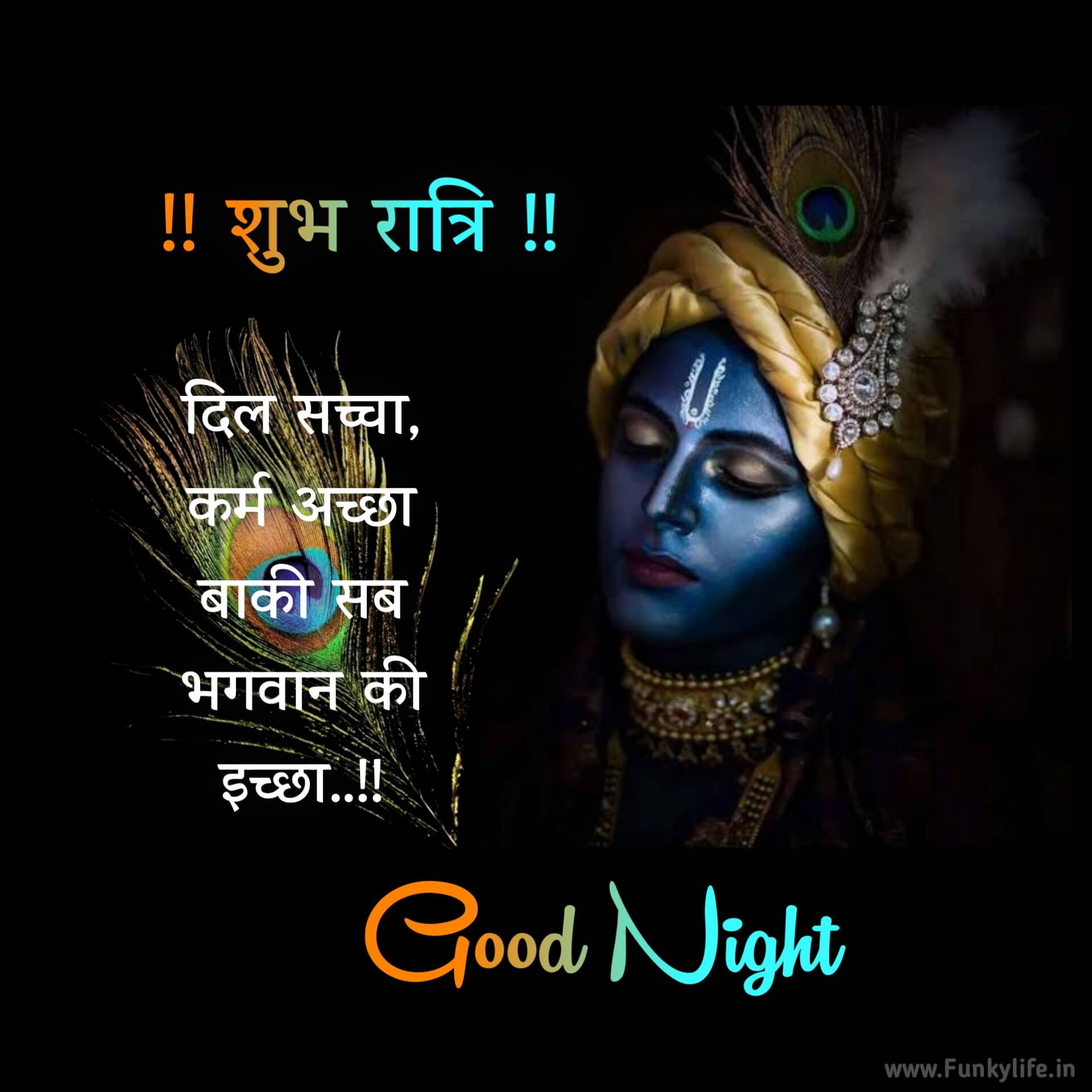 Shubh Ratri Hindi Good Night Image