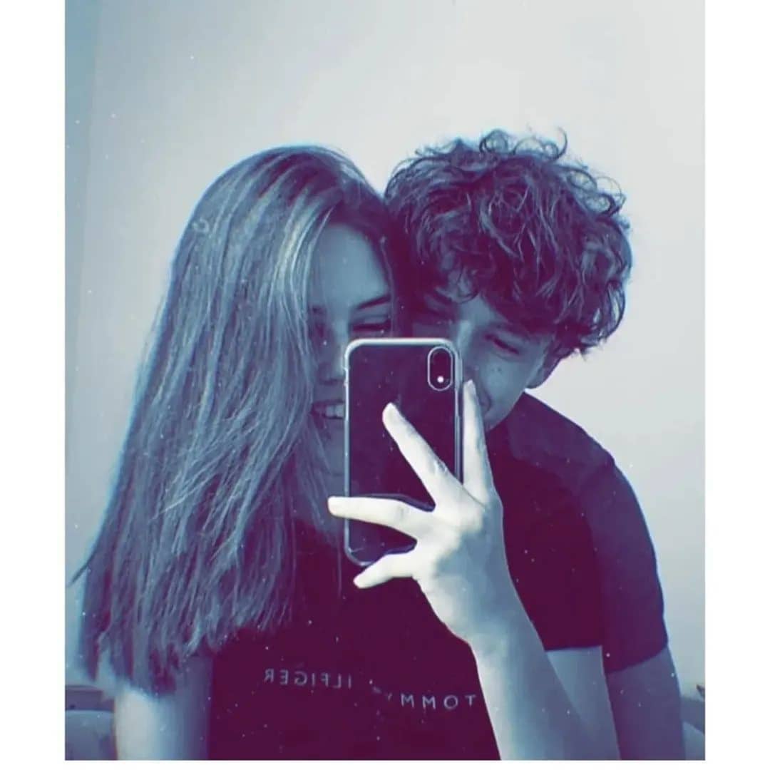 couple selfie Instagram profile picture