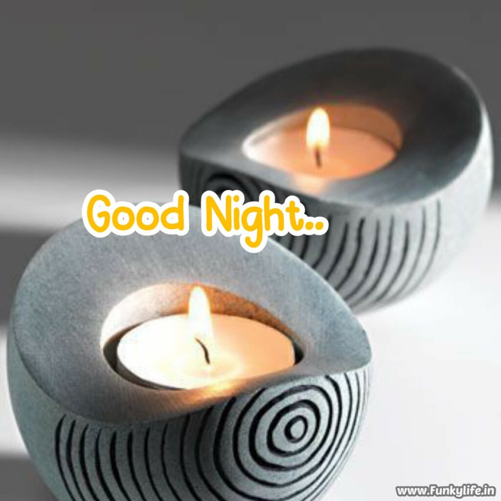 Beautiful Candles Good Night Image