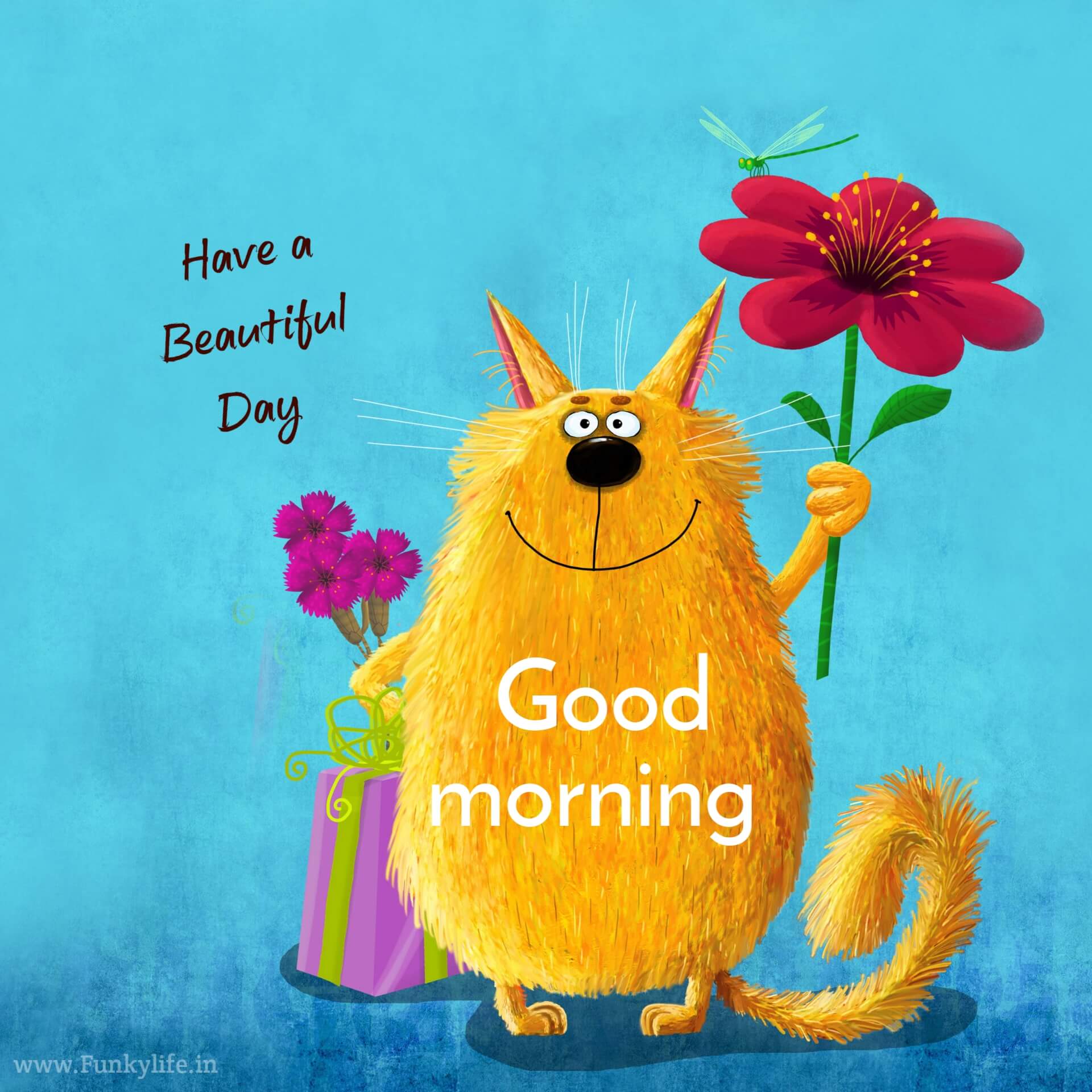 Cute Cartoon saying Good Morning Images