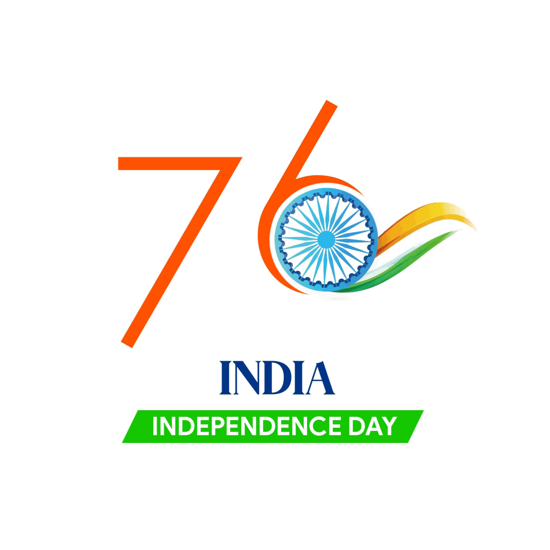 76th Independence Day Logo