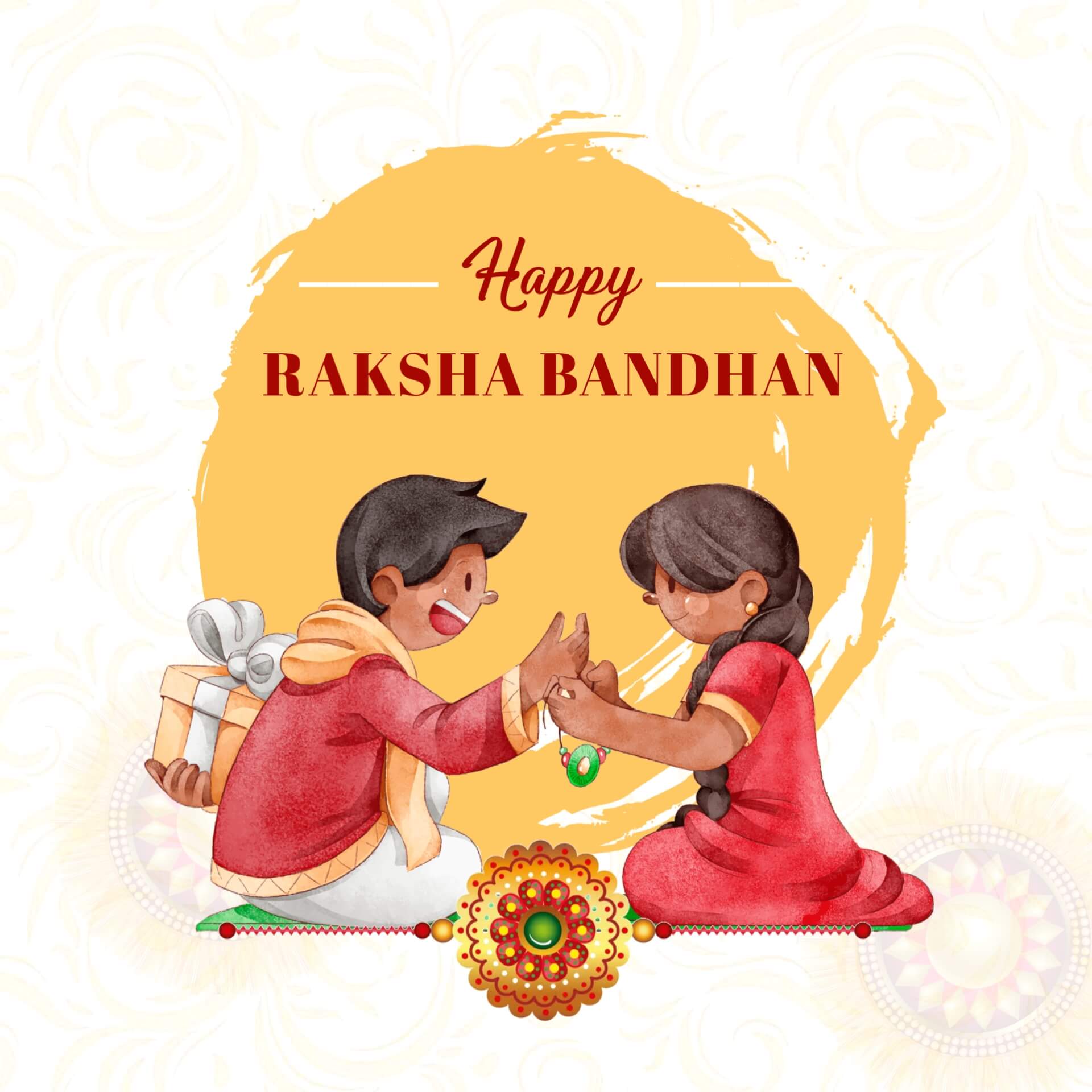 Sister & Brother Raksha Bandhan Images