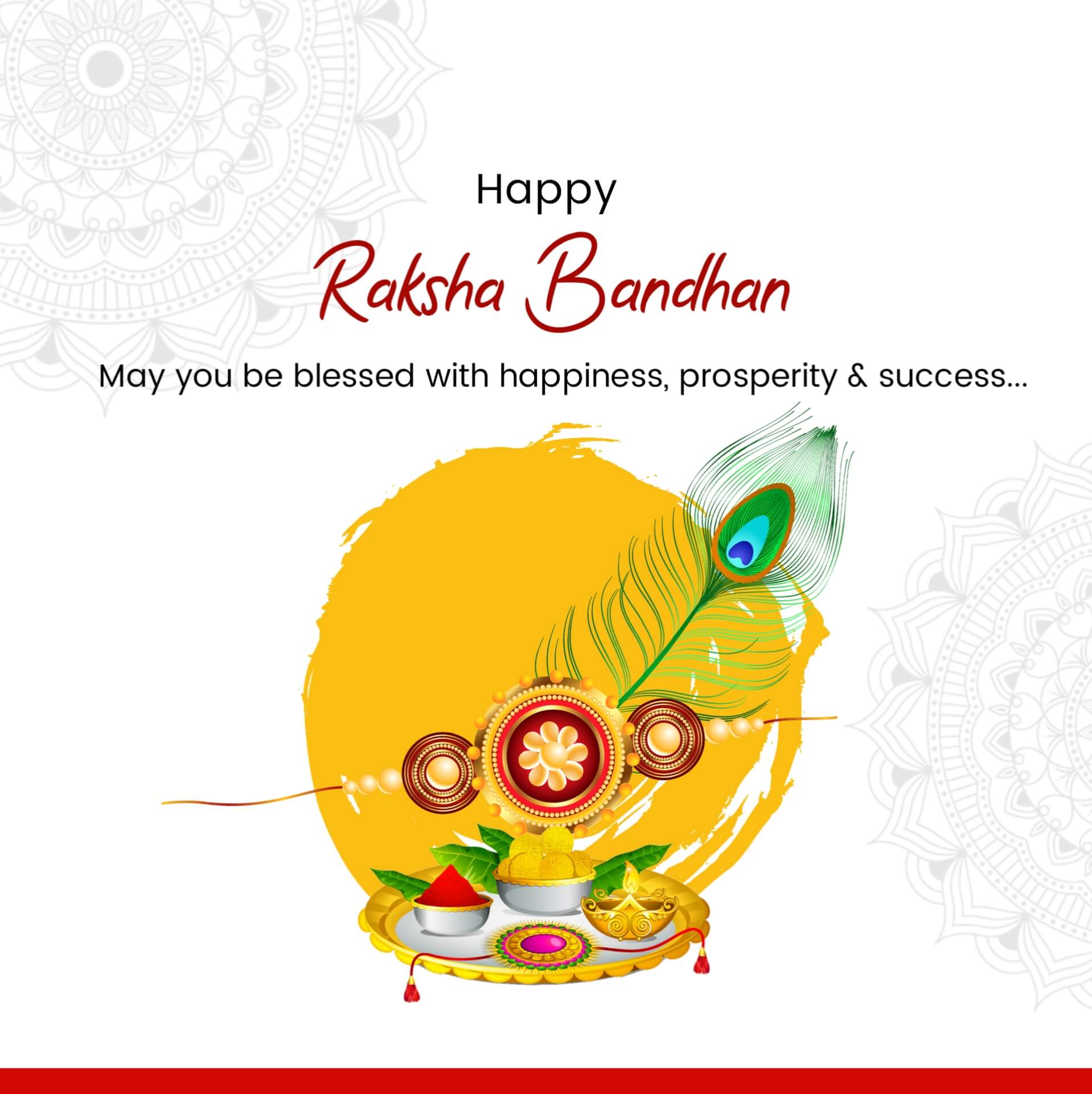 Happy Raksha Bandhan Card