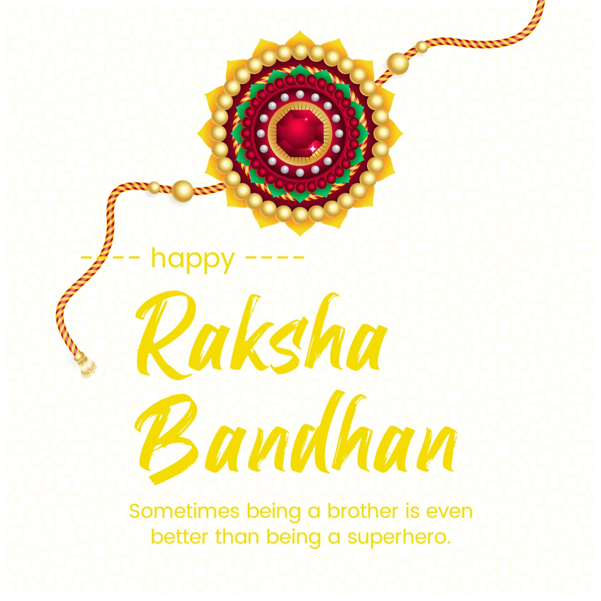 Raksha Bandhan Wishes card for Brother 