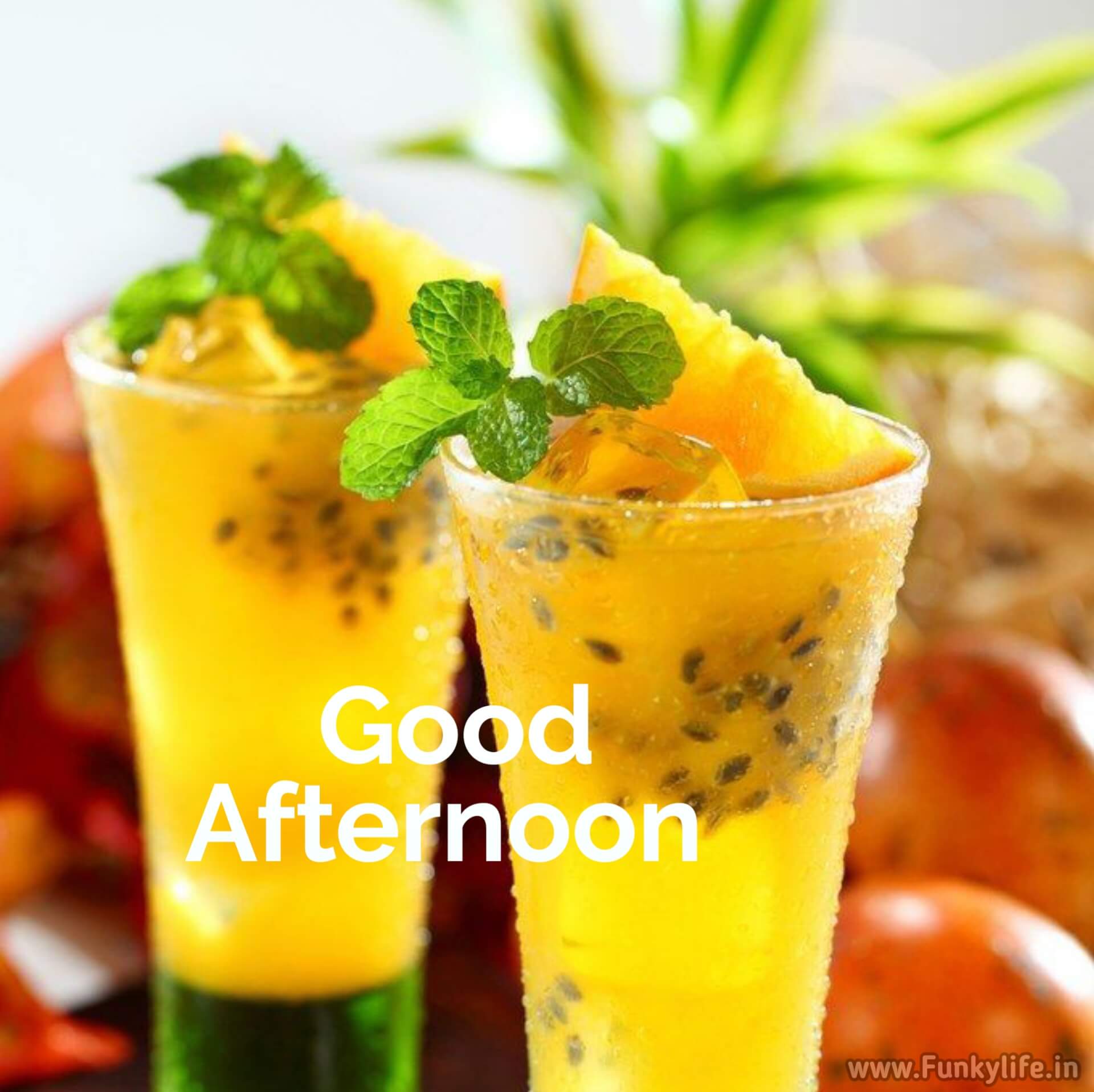 Lemon Juice Good Afternoon Image