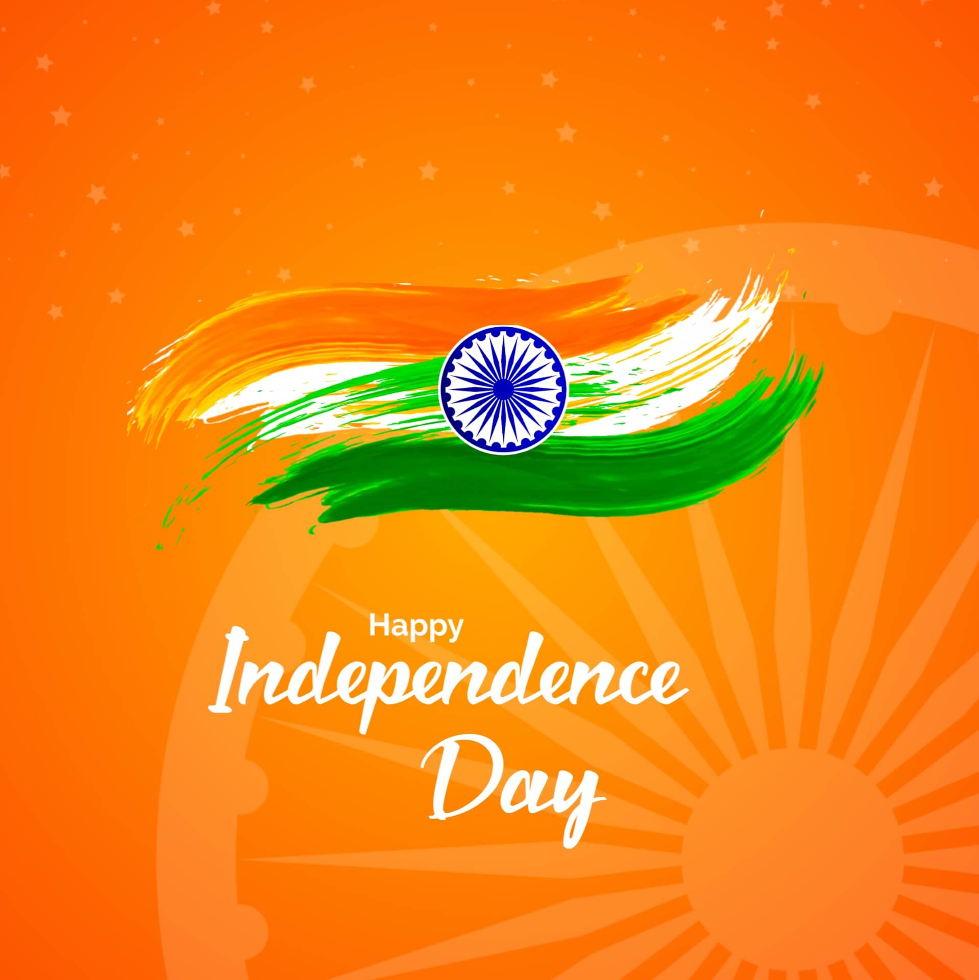 Red Background Independence Day Image