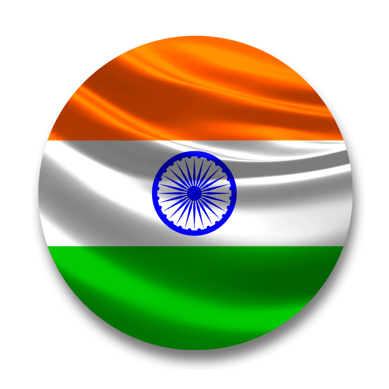 Round India flag Logo