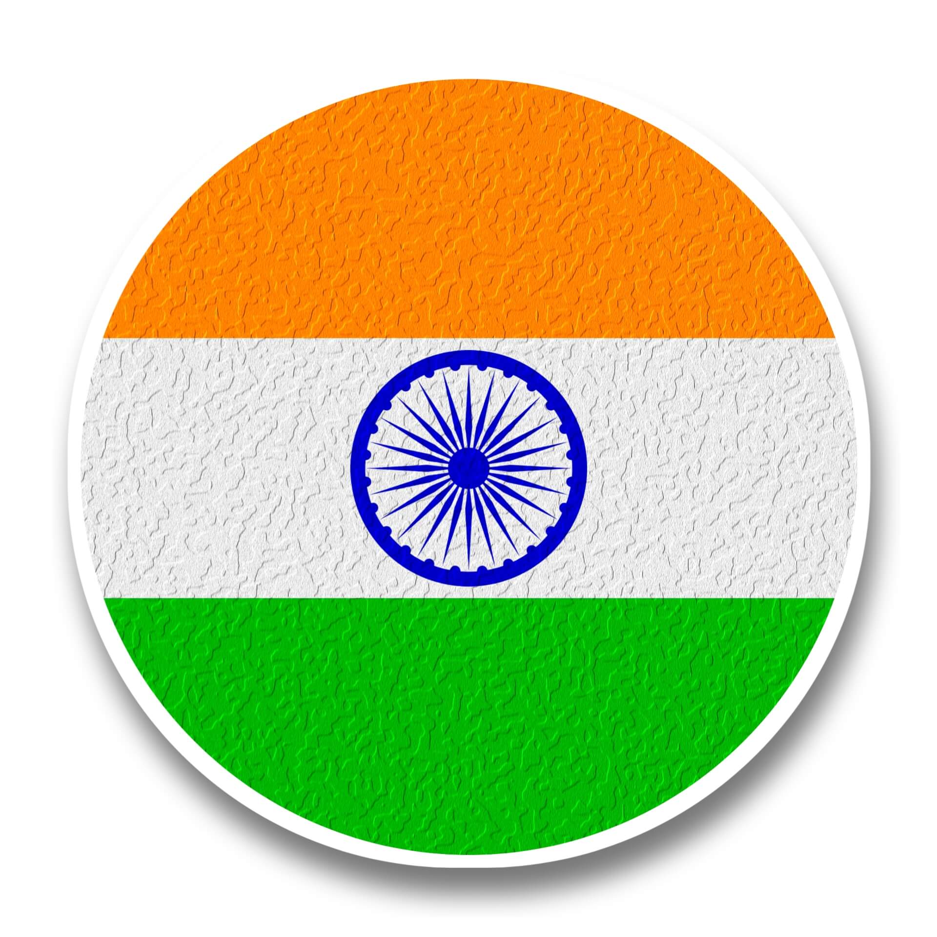 Round India flag Dp Wallpaper