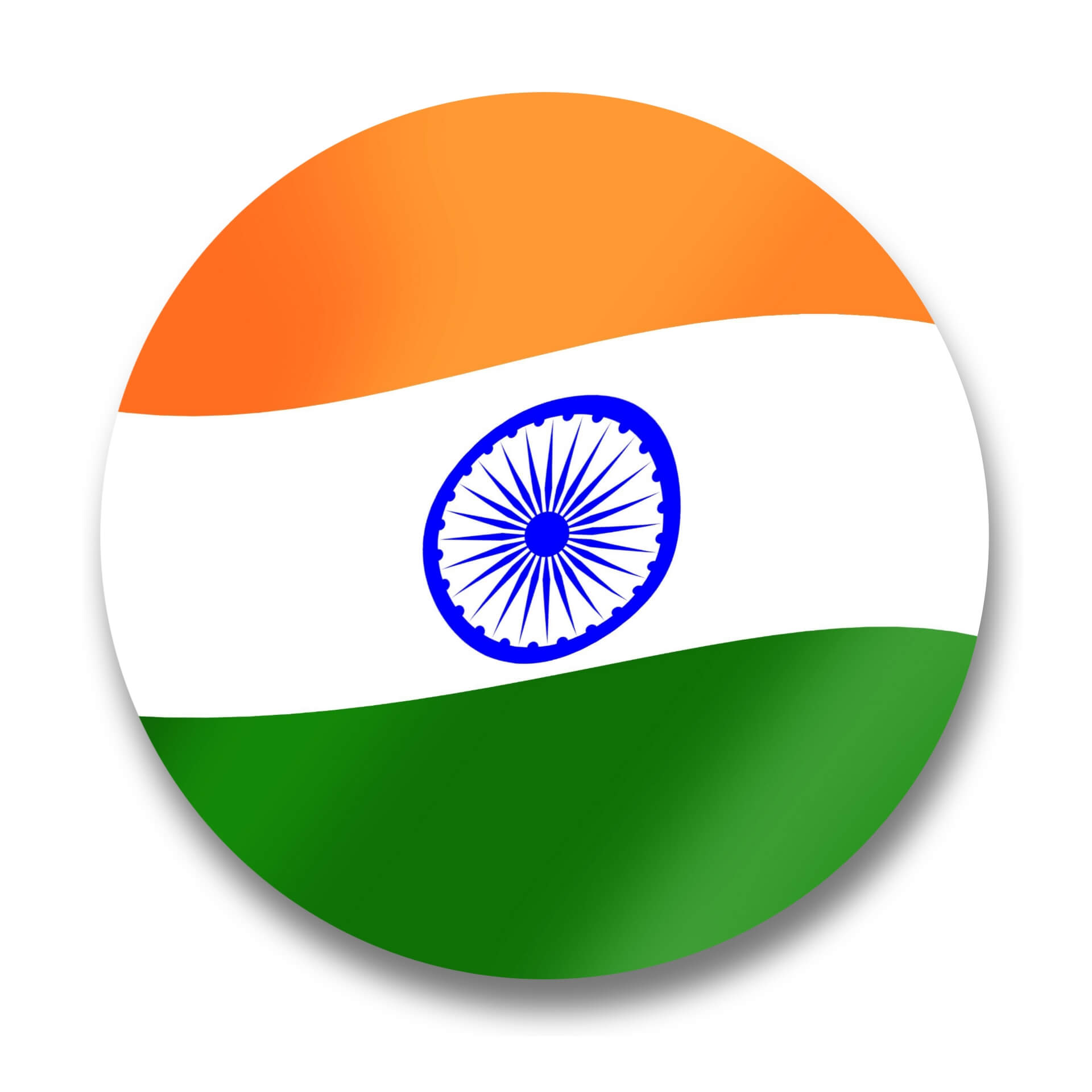 Round India flag Independence Day Dp for Instagram