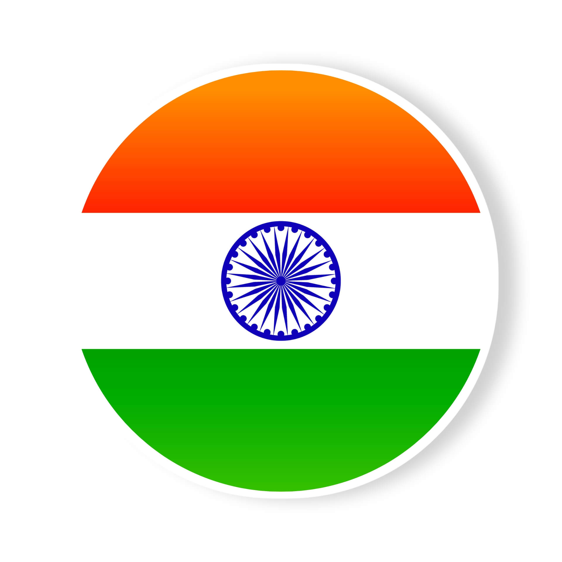 Round India flag Dp for WhatsApp