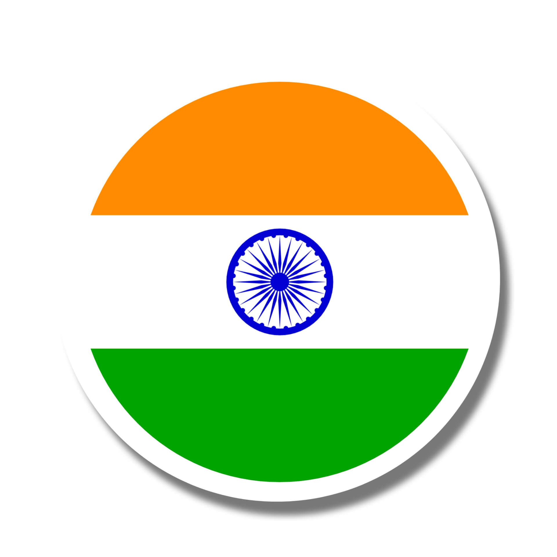 Round India flag Dp for Facebook