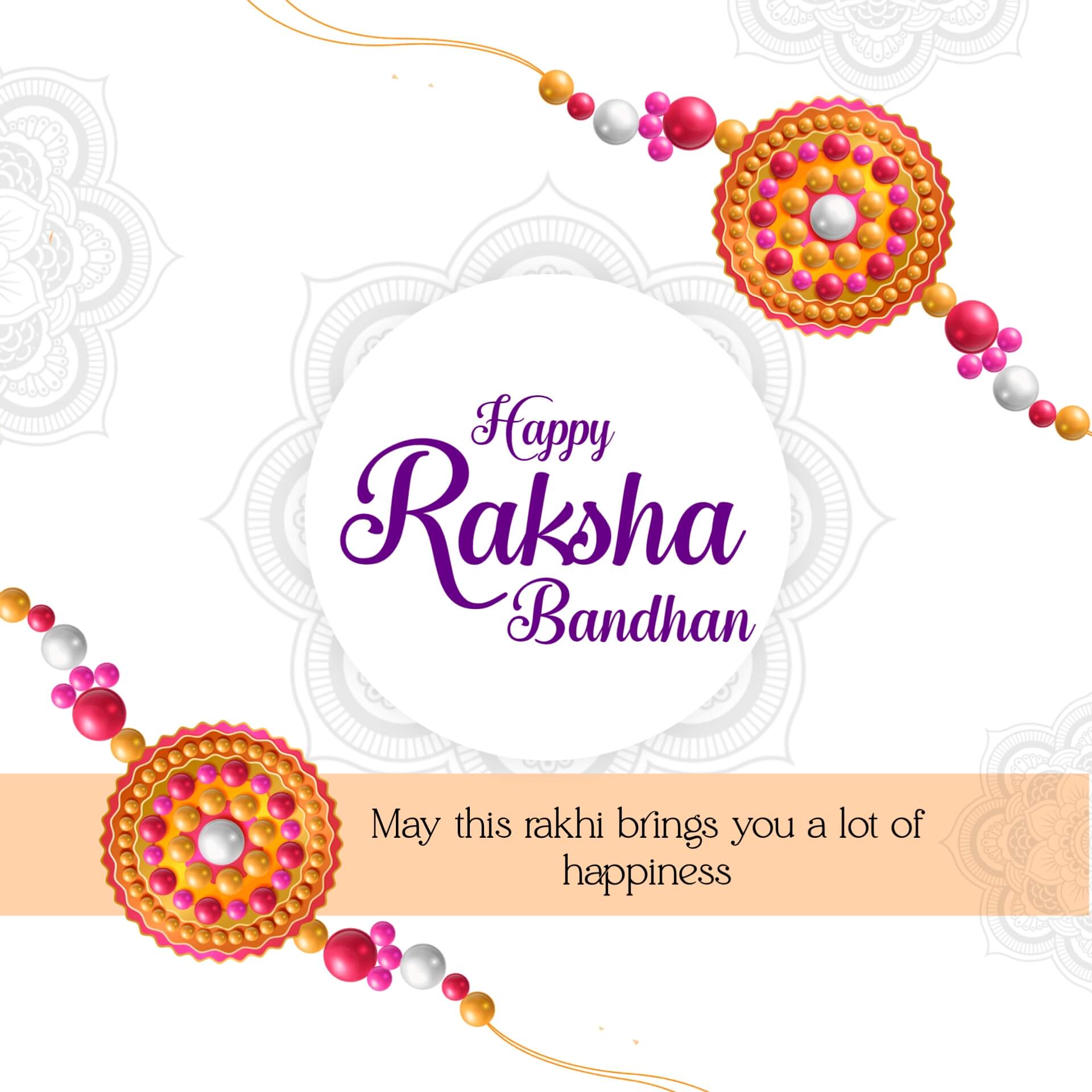 Beautiful Happy Raksha Bandhan Image