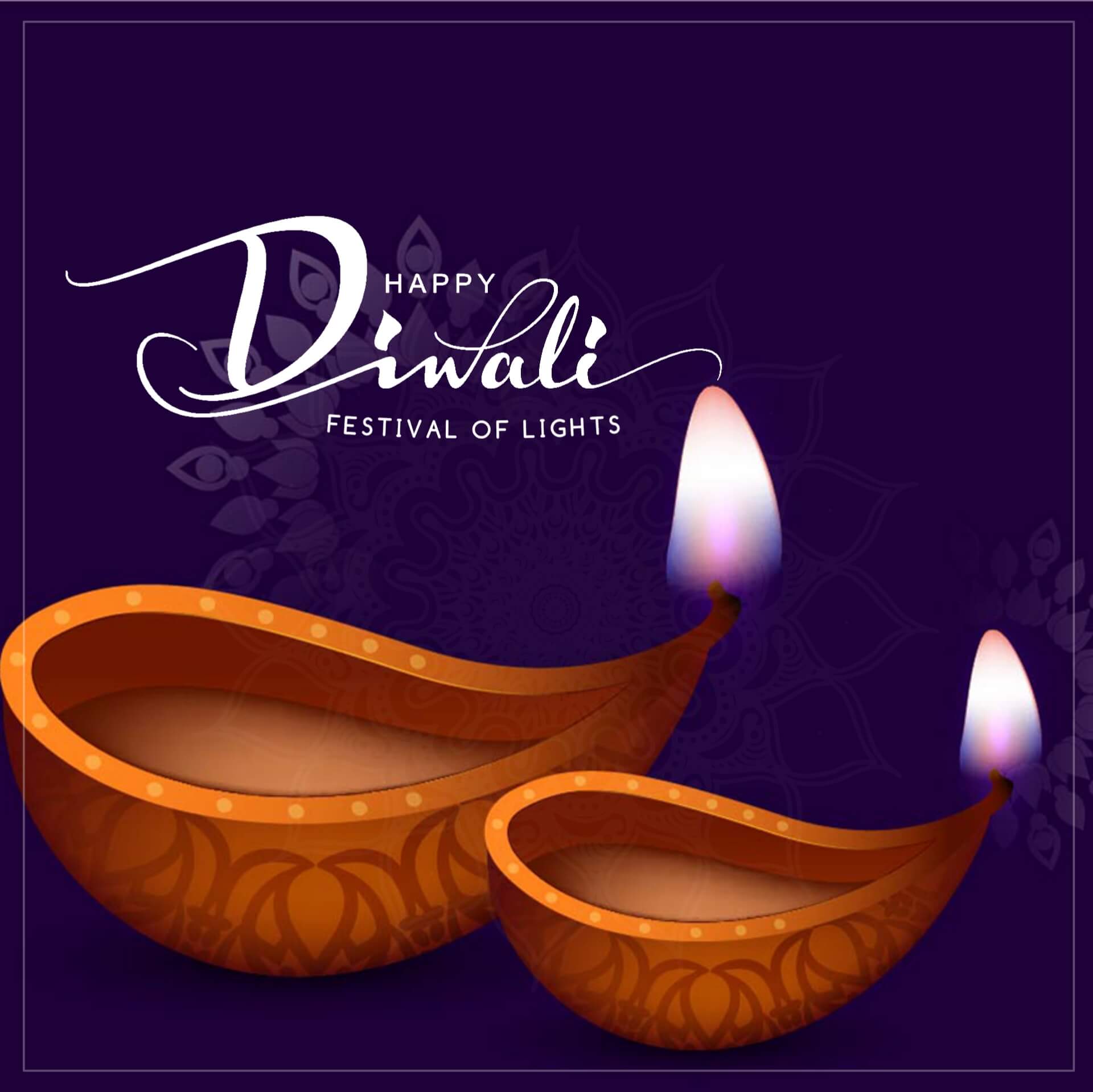 Diya Happy Diwali Image
