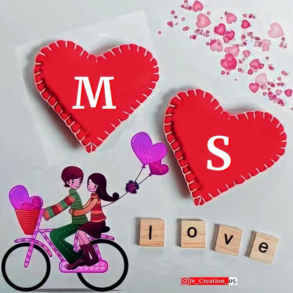 M & S Letter Love WhatsApp DP