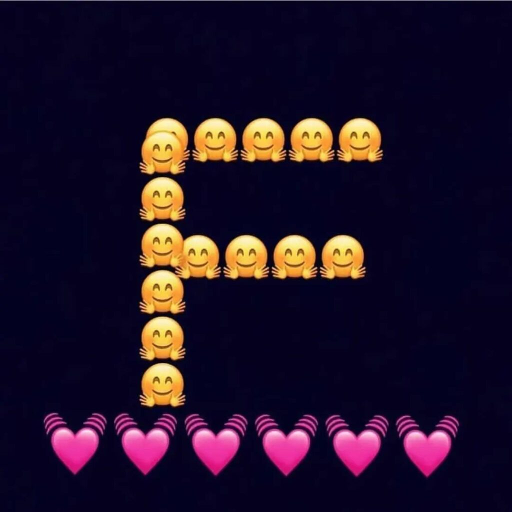 F Letter Emoji’s WhatsApp DP