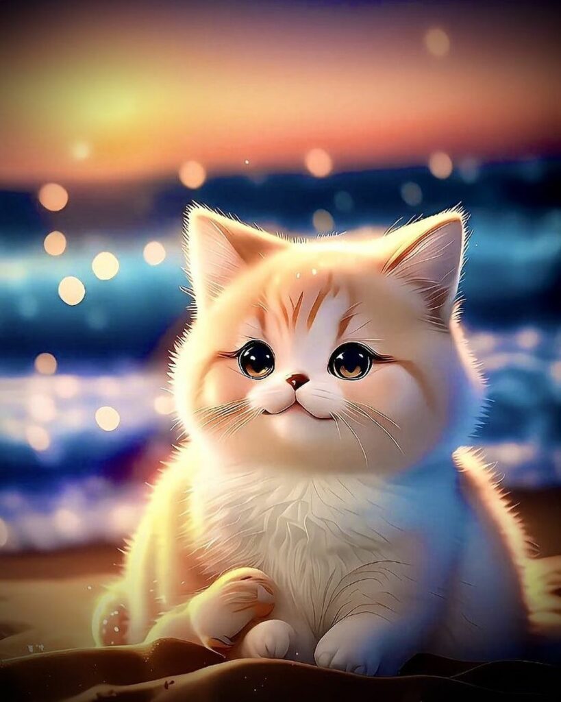 Cute cat WhatsApp DP