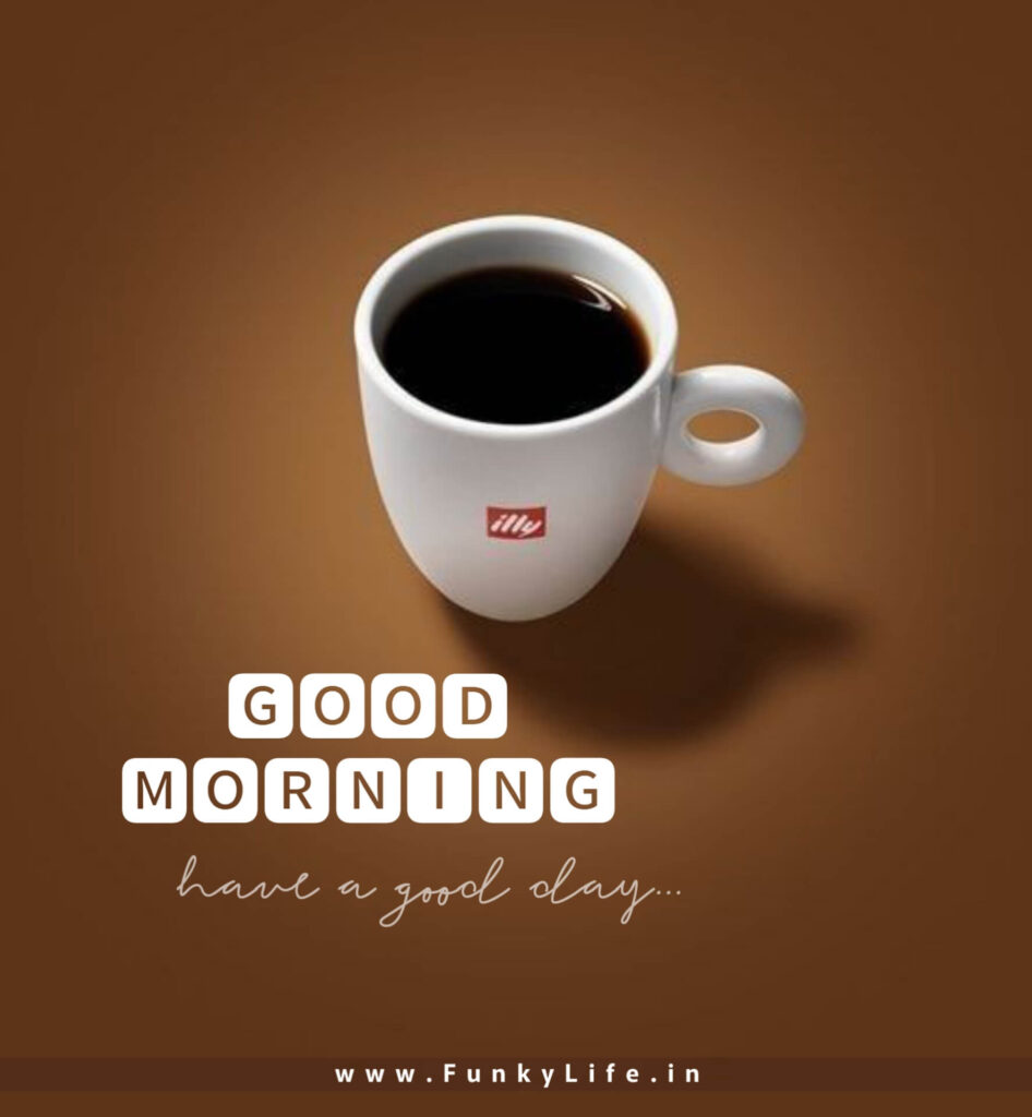 Black Coffee Cup Good Morning Image