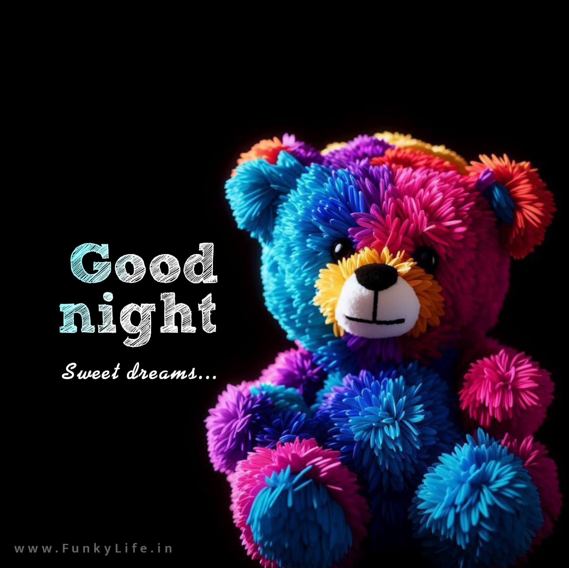 Cute Teddy Good Night Image