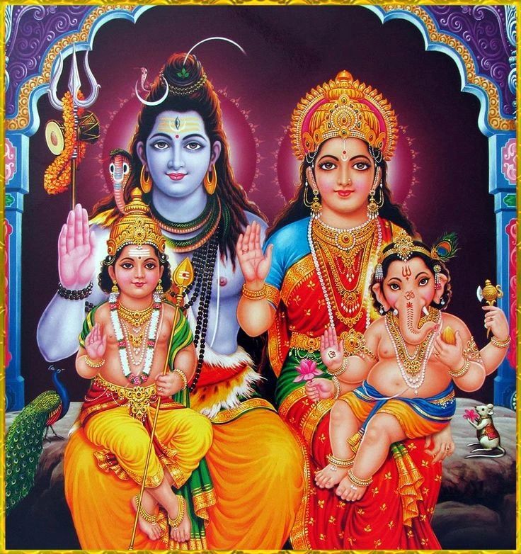 Hindu God Shiv and Parvati Image