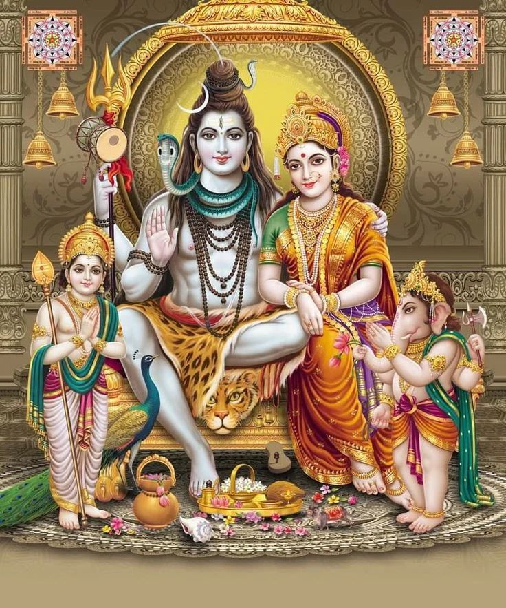 Hindu God Shiv and Parvati Image