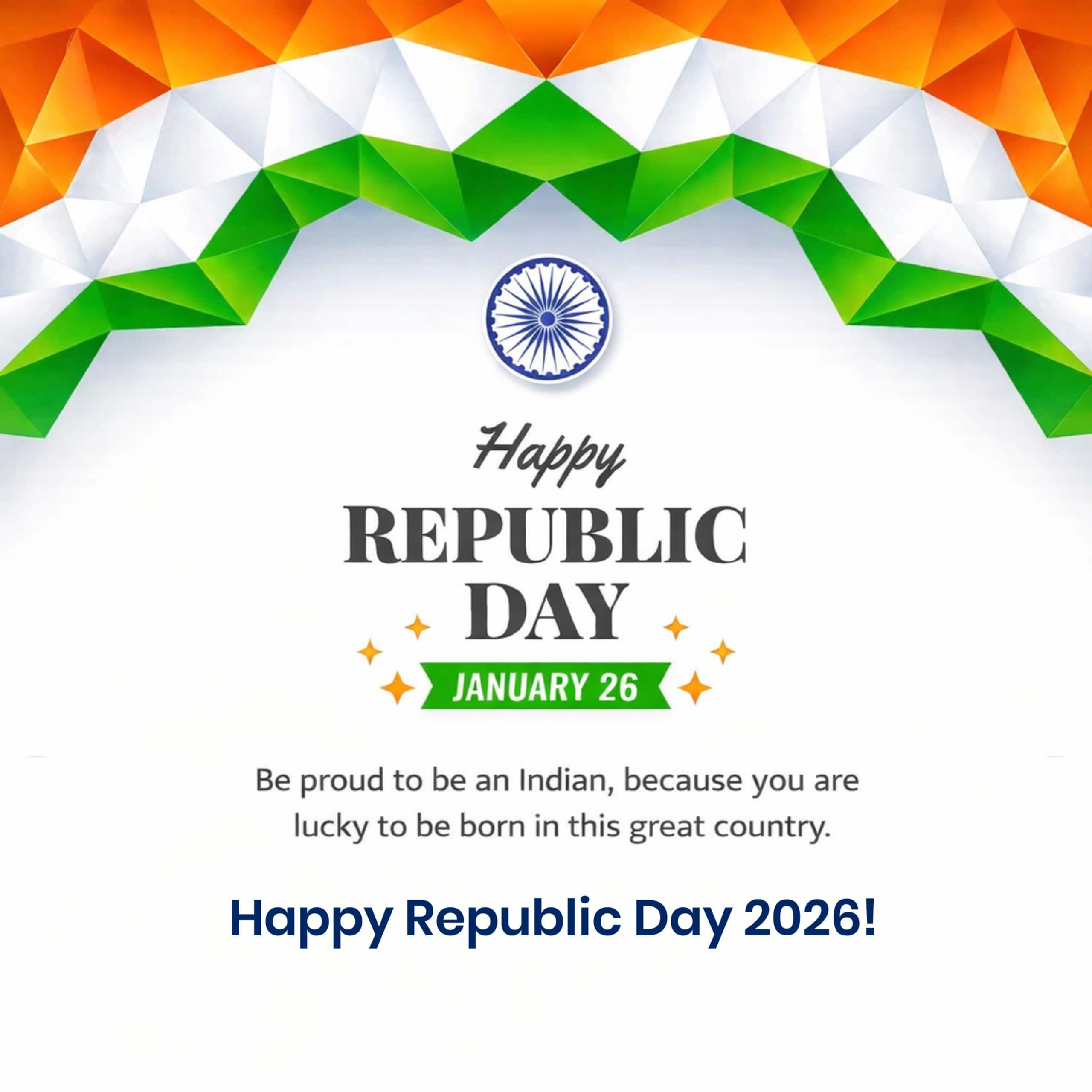 Happy Republic Day 2026 Image
