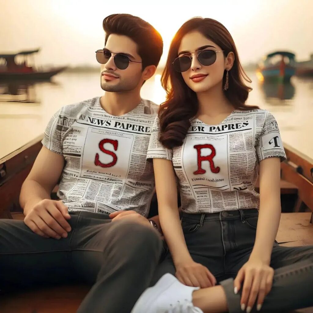 S and R Letter Couple DP