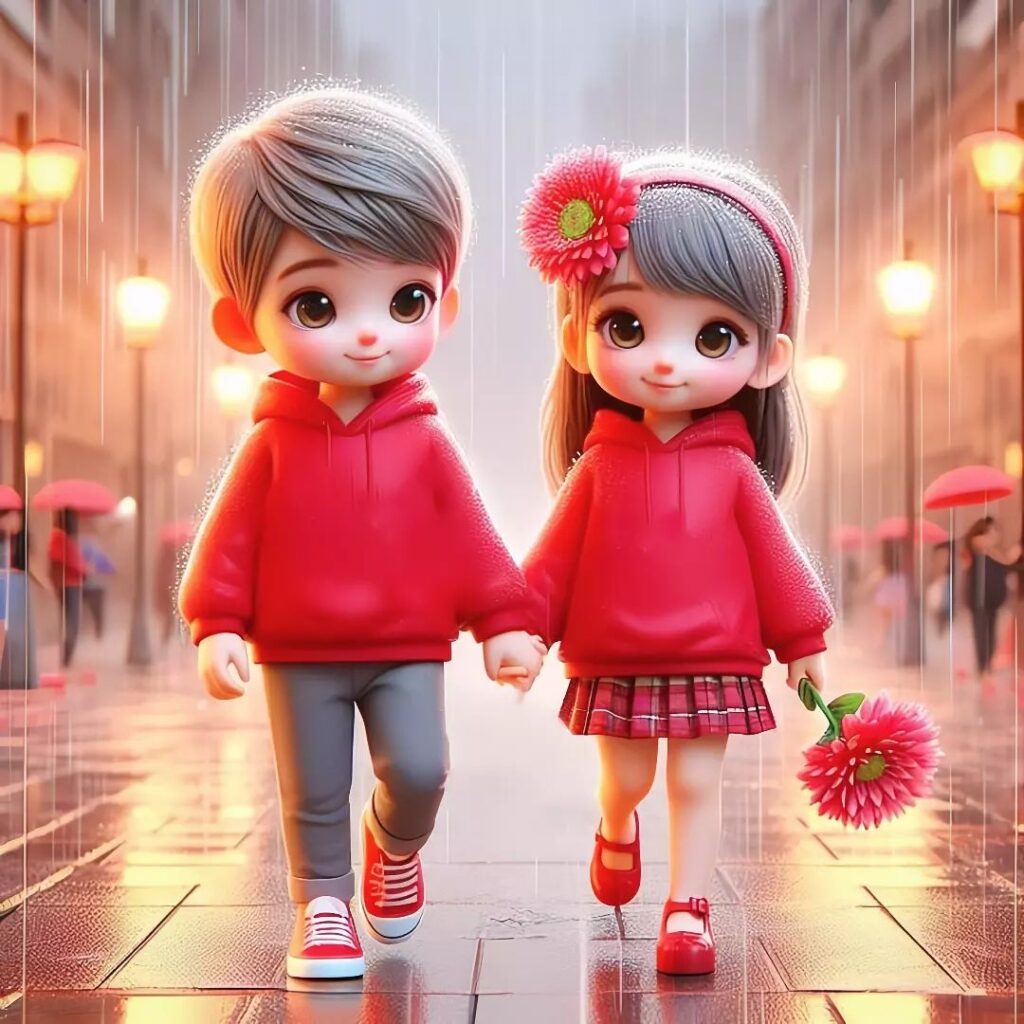 Cute Animated Couple DP